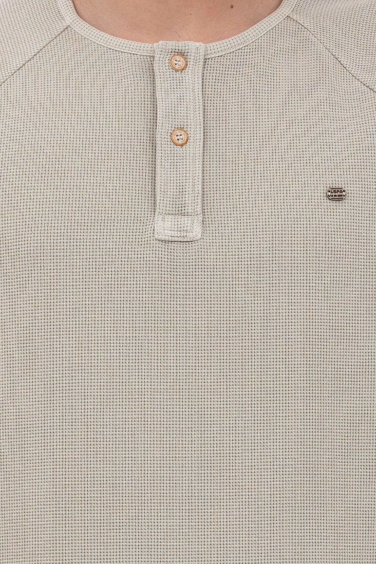 U.S. Polo Assn. Erkek Tişört 50263495-VR049 Bej
