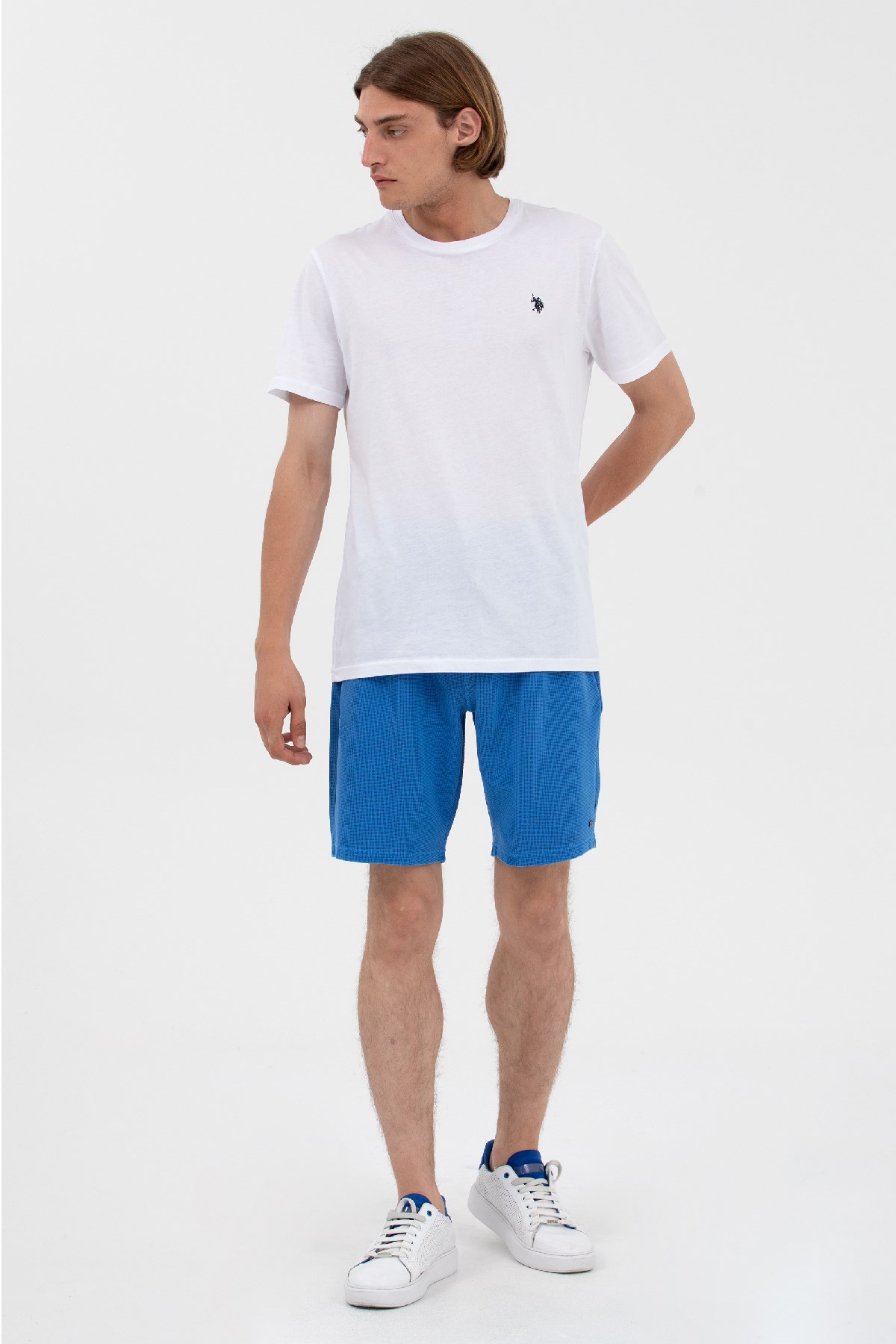 U.S. Polo Assn. Erkek Bermuda Capri 50263501-VR045 Mavi