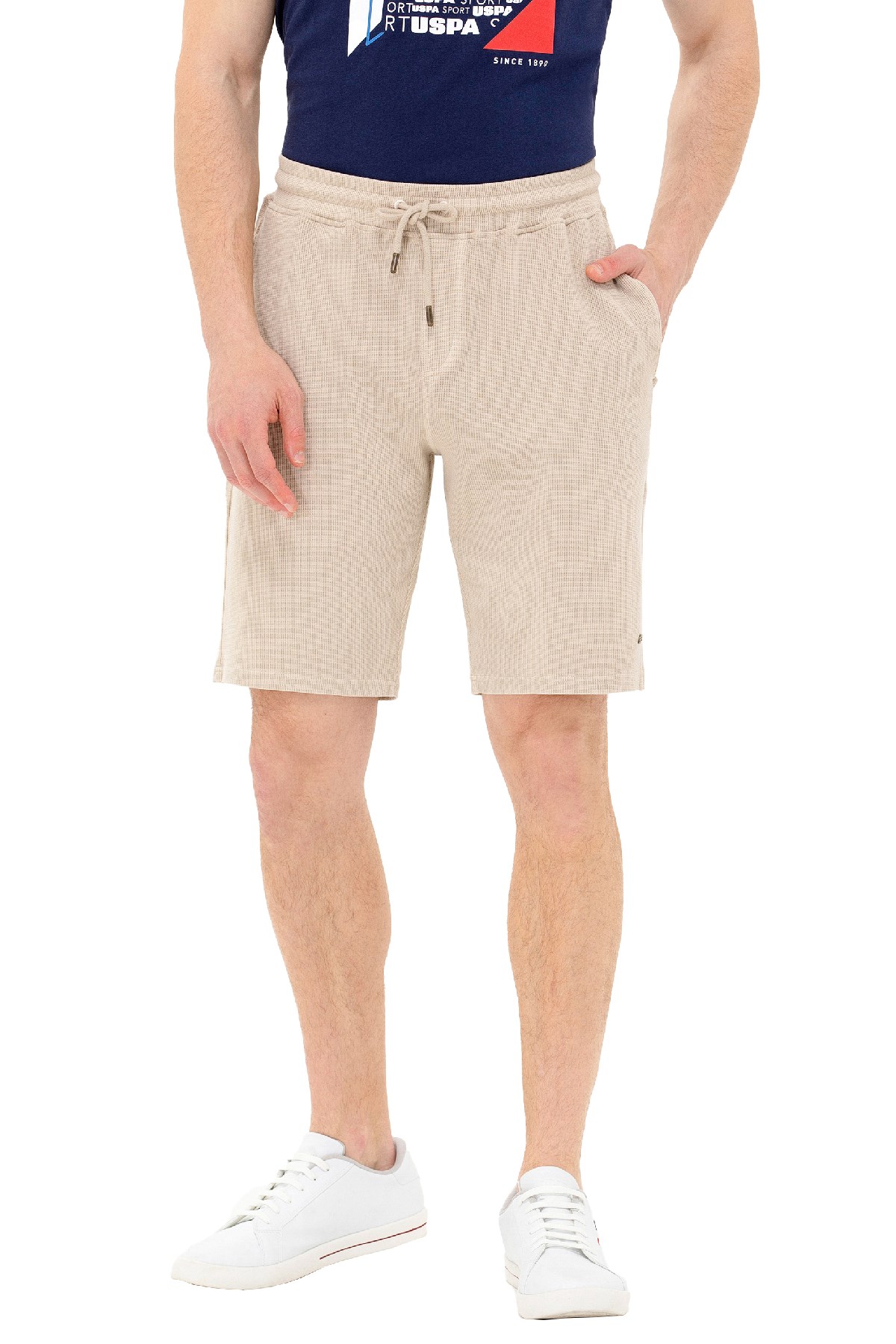 U.S. Polo Assn. Erkek Bermuda Capri 50263501-VR049 Bej