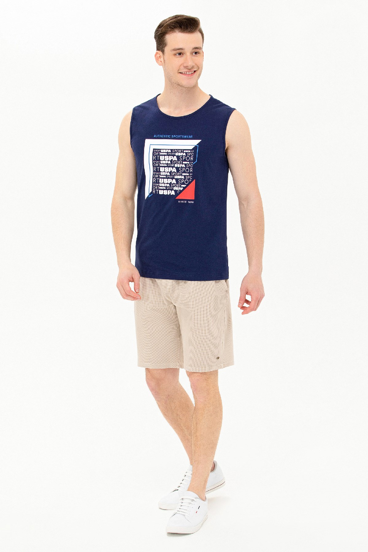 U.S. Polo Assn. Erkek Bermuda Capri 50263501-VR049 Bej