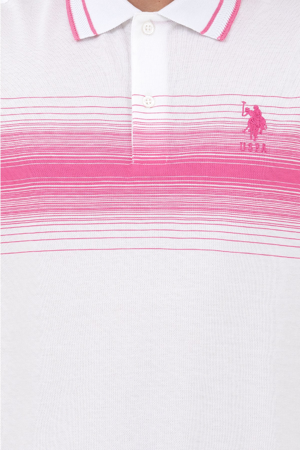 U.S. Polo Assn. Erkek Tişört 50263523-VR041 Pembe