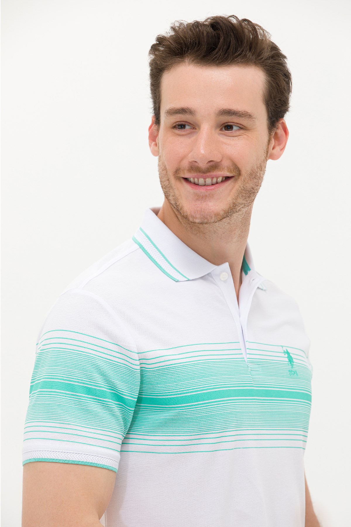 U.S. Polo Assn. Erkek Tişört 50263523-VR090 Yeşil