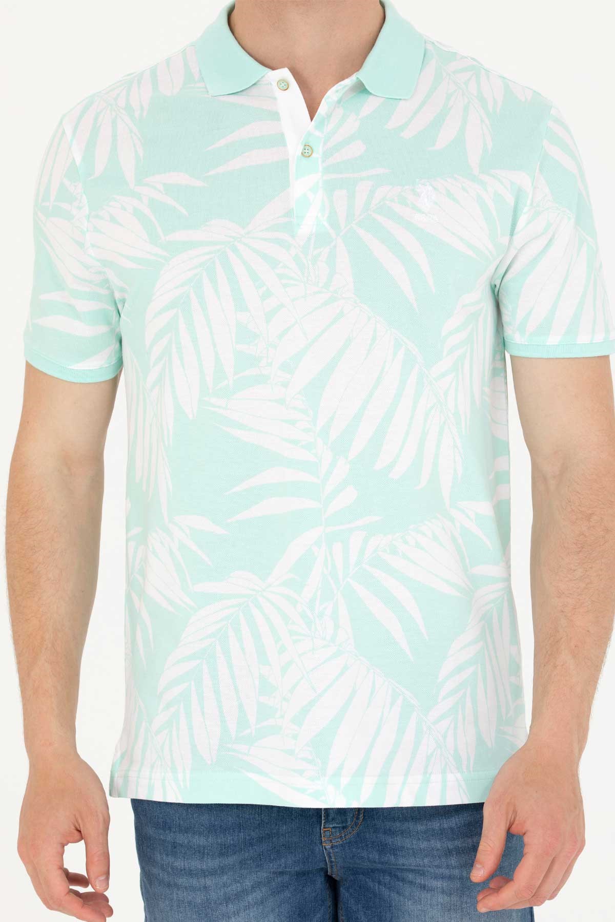 U.S. Polo Assn. Erkek Tişört 50263533-VR083 Mavi