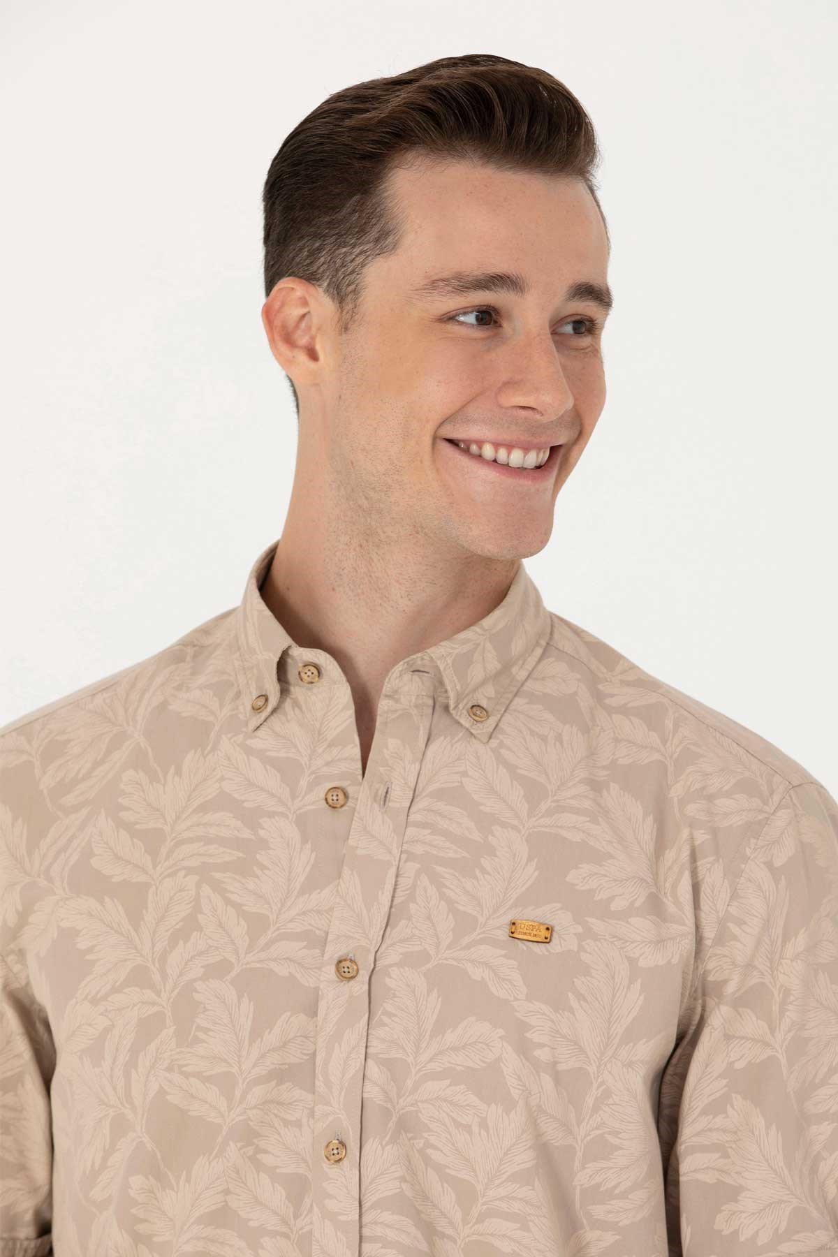 U.S. Polo Assn. Erkek Gömlek 50263598-VR015 Kahverengi