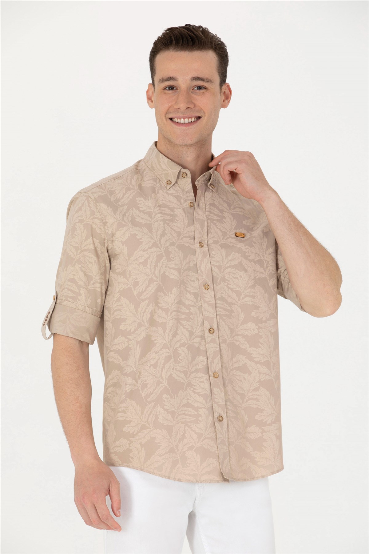U.S. Polo Assn. Erkek Gömlek 50263598-VR015 Kahverengi