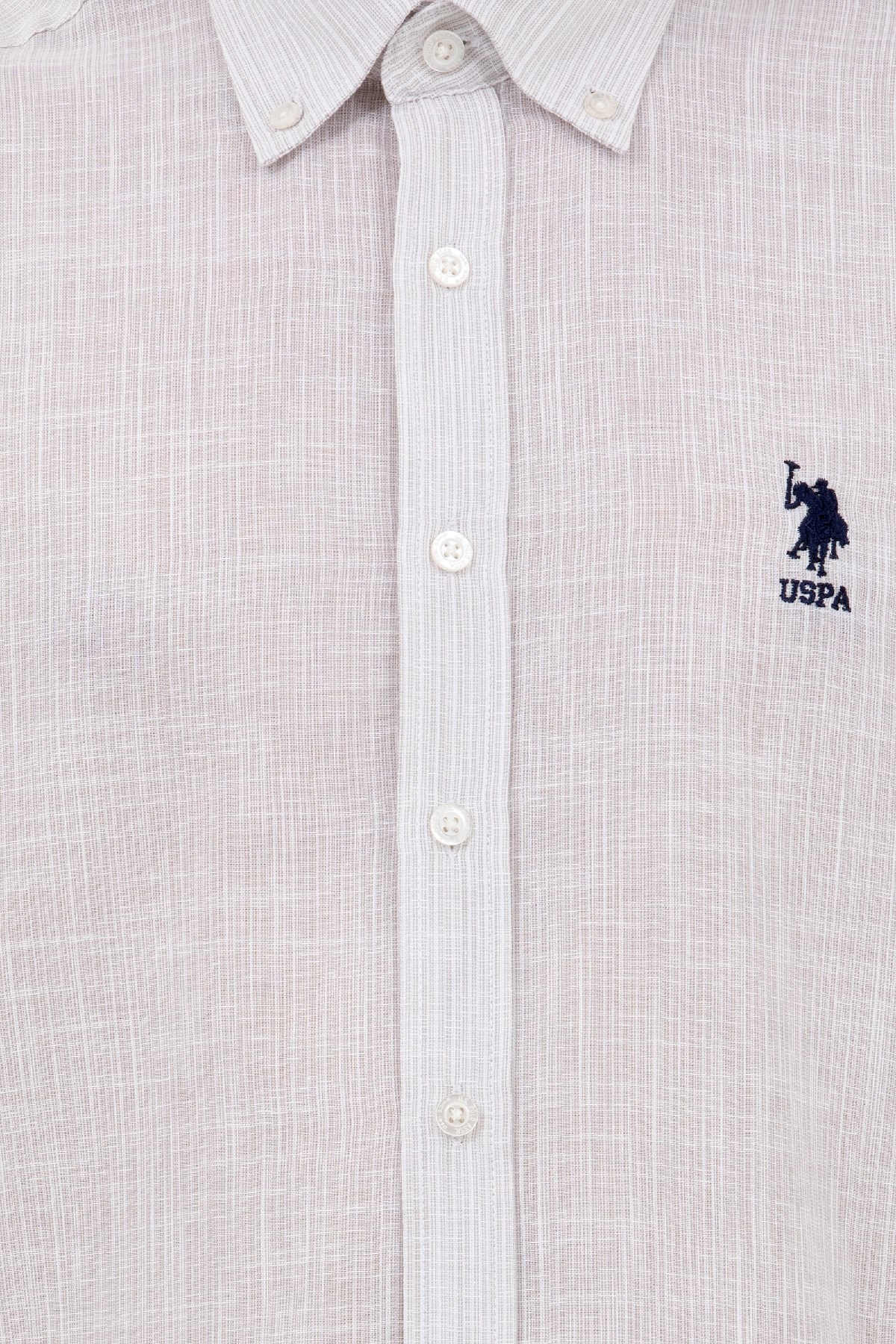 U.S. Polo Assn. Erkek Gömlek 50263702-VR049 Bej