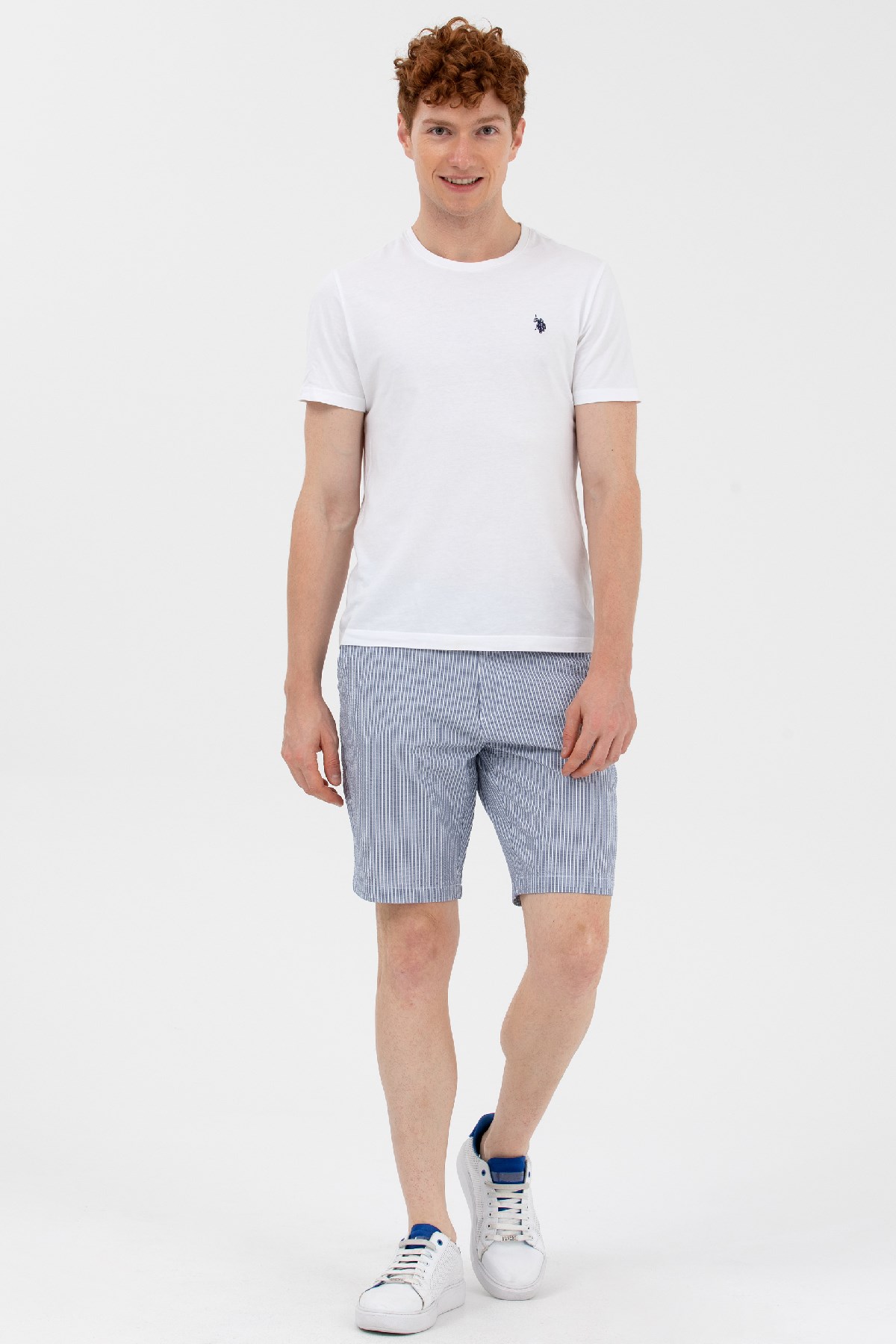 U.S. Polo Assn. Erkek Bermuda Capri 50263829-VR036 Mavi