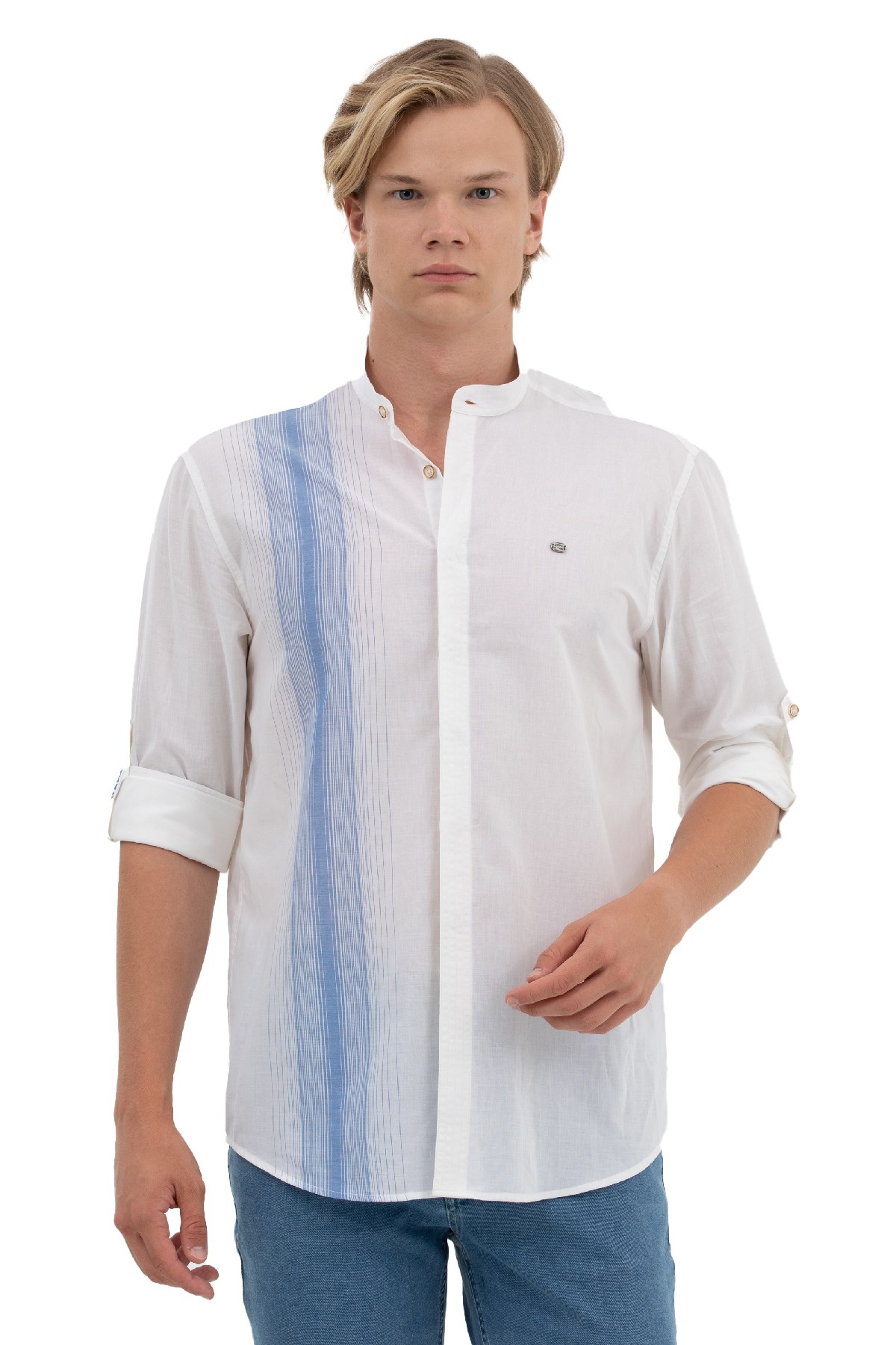 U.S. Polo Assn. Erkek Gömlek 50264069-VR045 Mavi