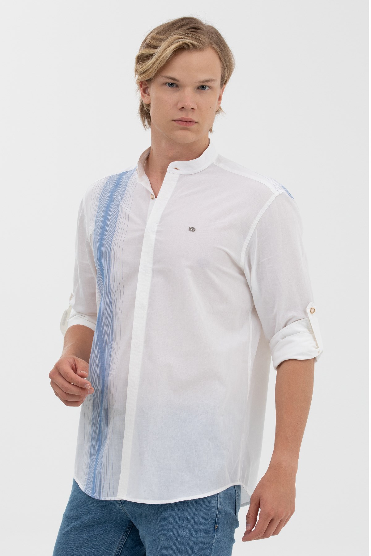 U.S. Polo Assn. Erkek Gömlek 50264069-VR045 Mavi