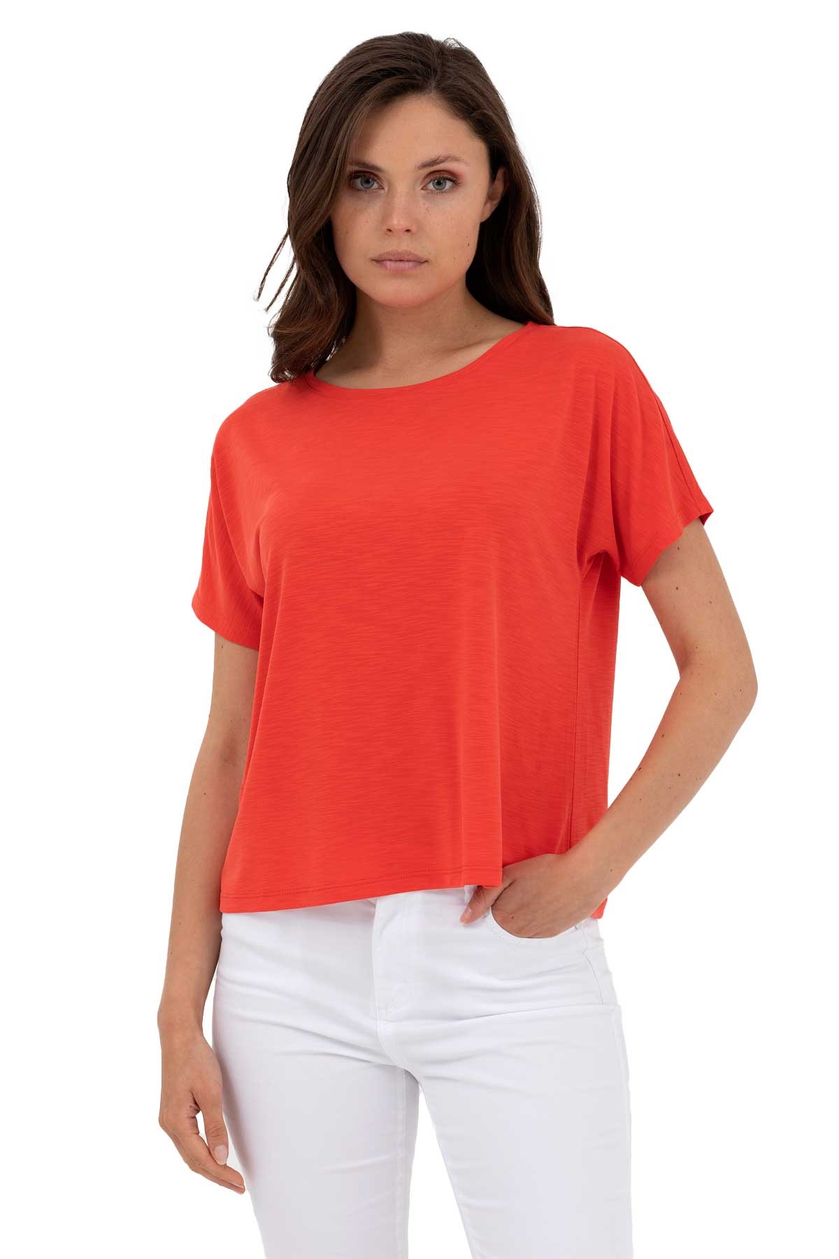 U.S. Polo Assn. Kadın Tişört 50264185-VR030 Kırmızı