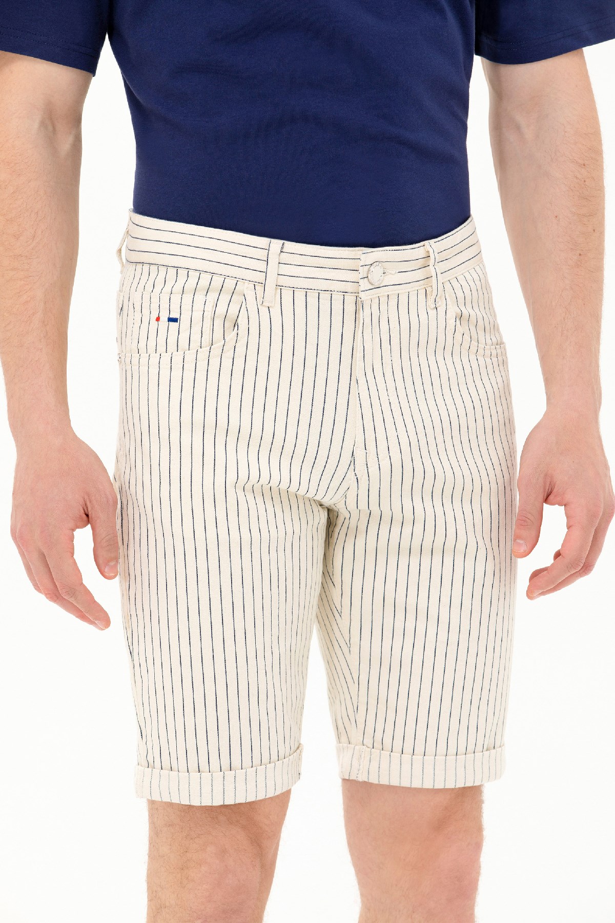 U.S. Polo Assn. Erkek Bermuda Capri 50264299-DN0015 Beyaz