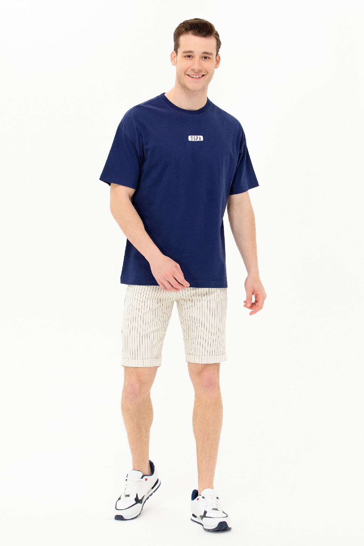 U.S. Polo Assn. Erkek Bermuda Capri 50264299-DN0015 Beyaz