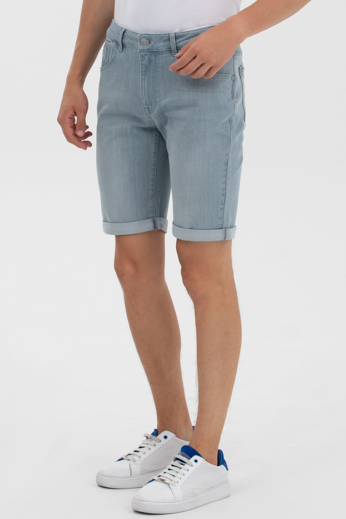 U.S. Polo Assn. Erkek Bermuda Capri 50264303-DN0022 Mavi