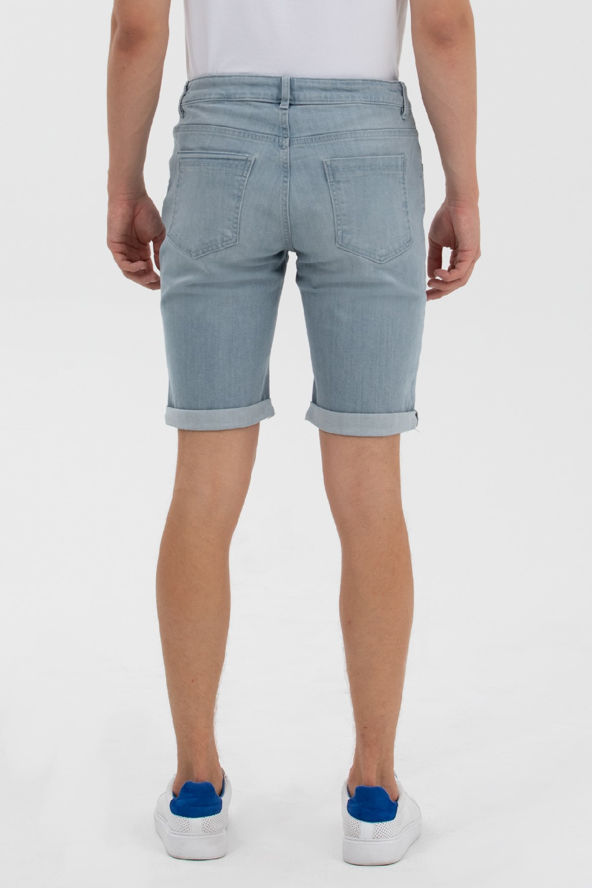 U.S. Polo Assn. Erkek Bermuda Capri 50264303-DN0022 Mavi
