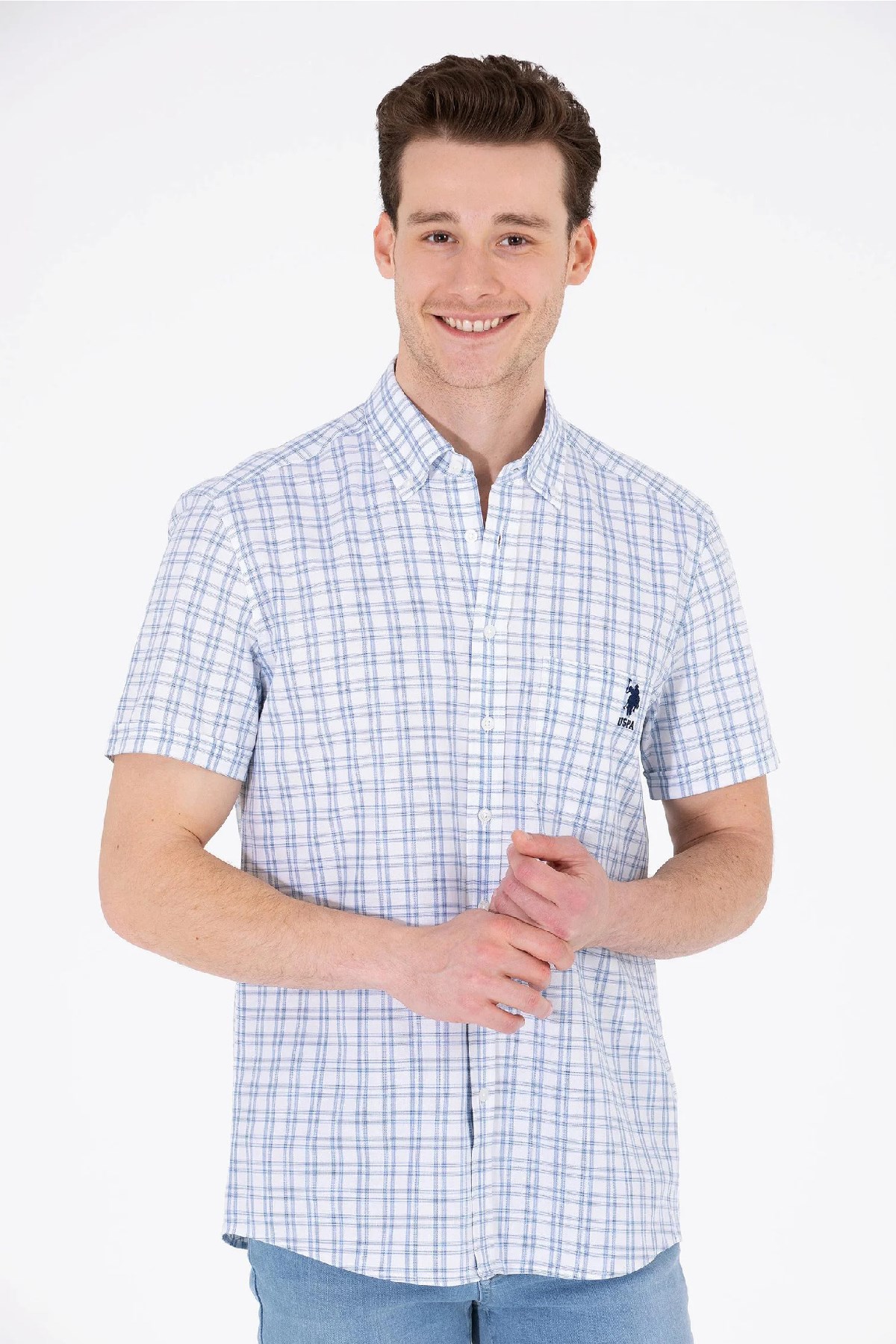 U.S. Polo Assn. Erkek Gömlek 50264431-VR033 Lacivert