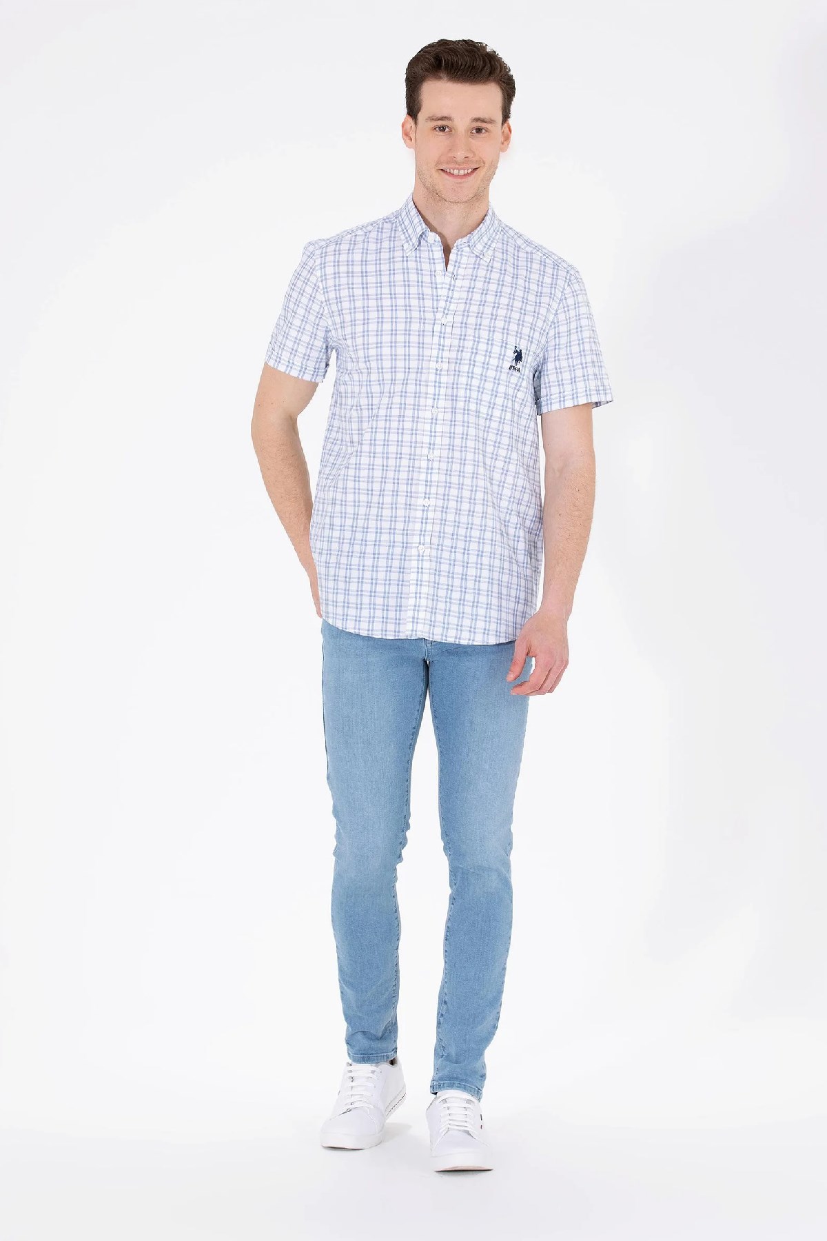 U.S. Polo Assn. Erkek Gömlek 50264431-VR033 Lacivert