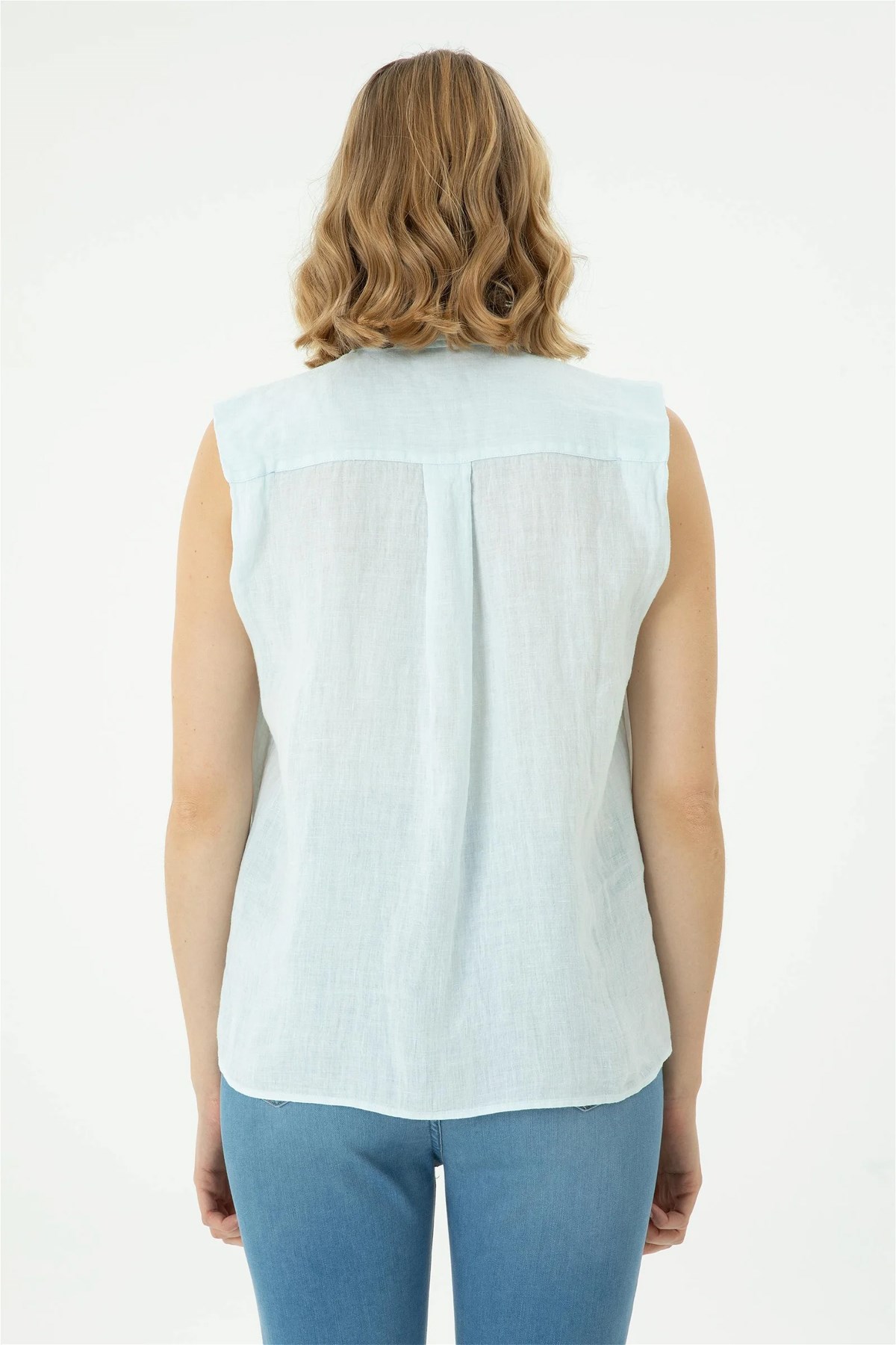 U.S. Polo Assn. Kadın Gömlek 50264506-VR003 Mavi