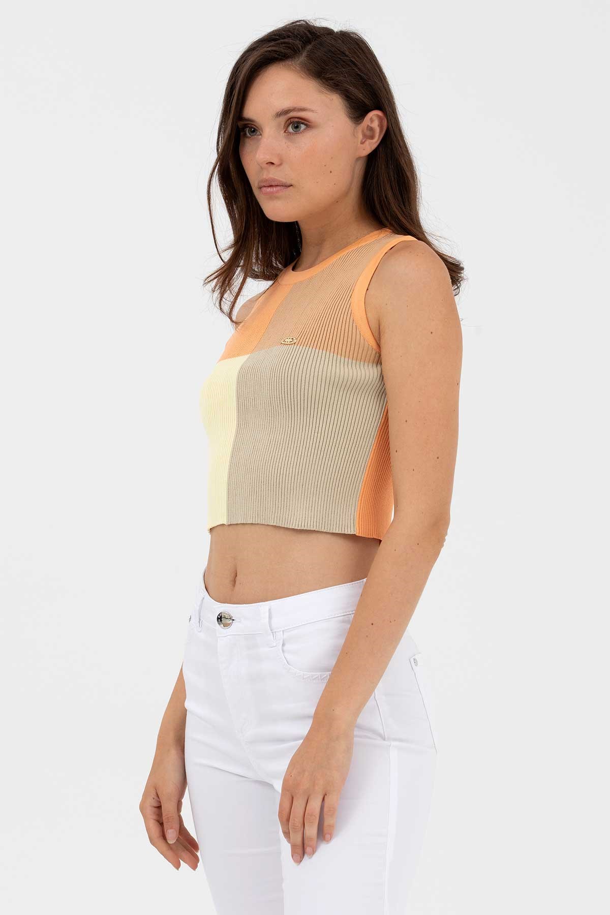 U.S. Polo Assn. Kadın Triko Kazak 50264621-VR051 Turuncu