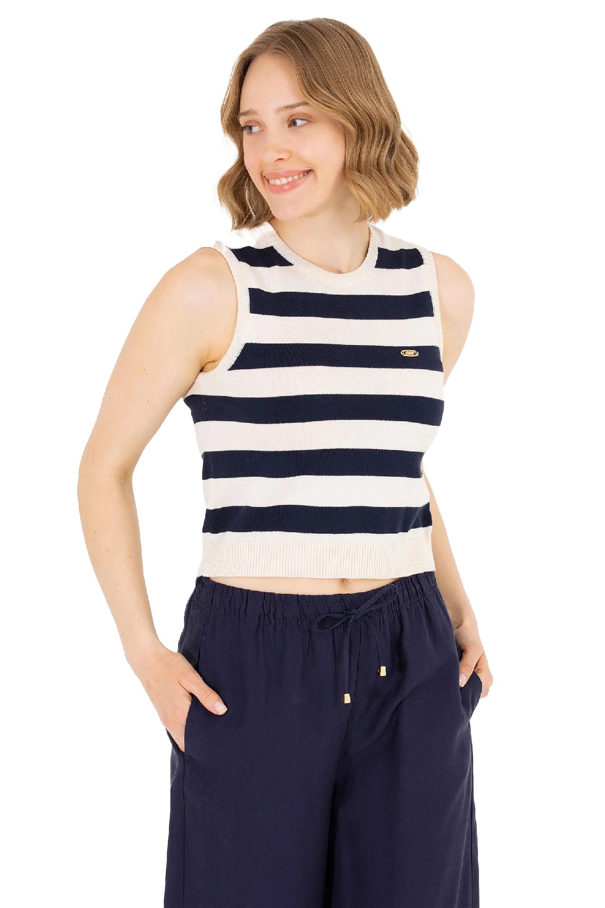 U.S. Polo Assn. Kadın Triko Kazak 50264623-VR033 Lacivert