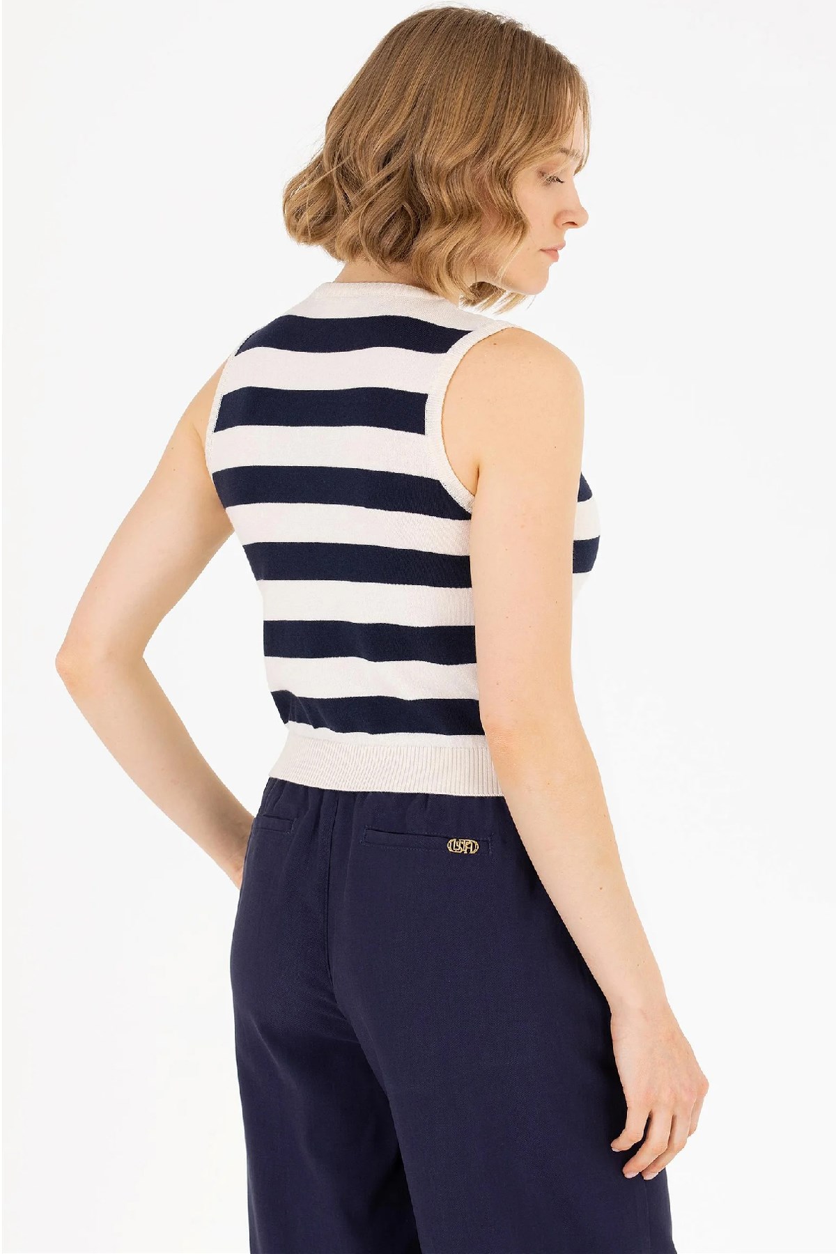 U.S. Polo Assn. Kadın Triko Kazak 50264623-VR033 Lacivert