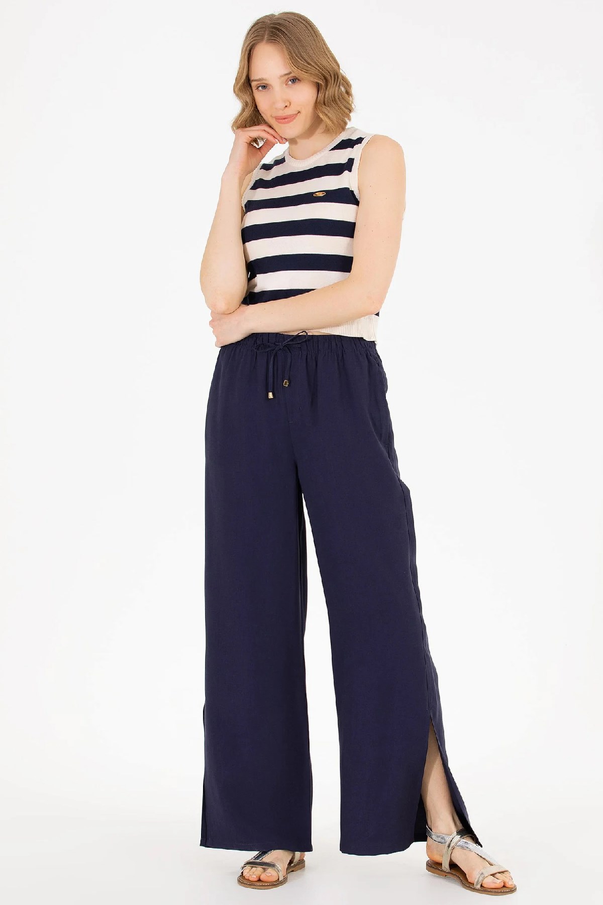 U.S. Polo Assn. Kadın Triko Kazak 50264623-VR033 Lacivert