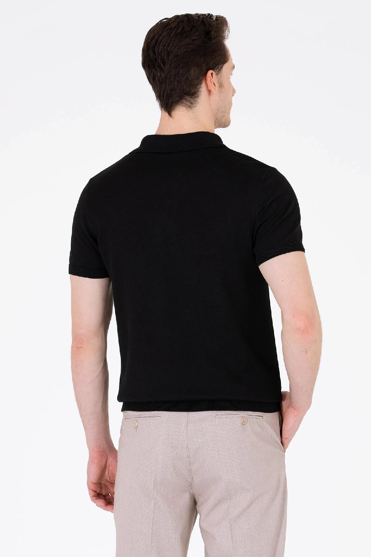 U.S. Polo Assn. Erkek Triko Kazak 50264628-VR046 Siyah