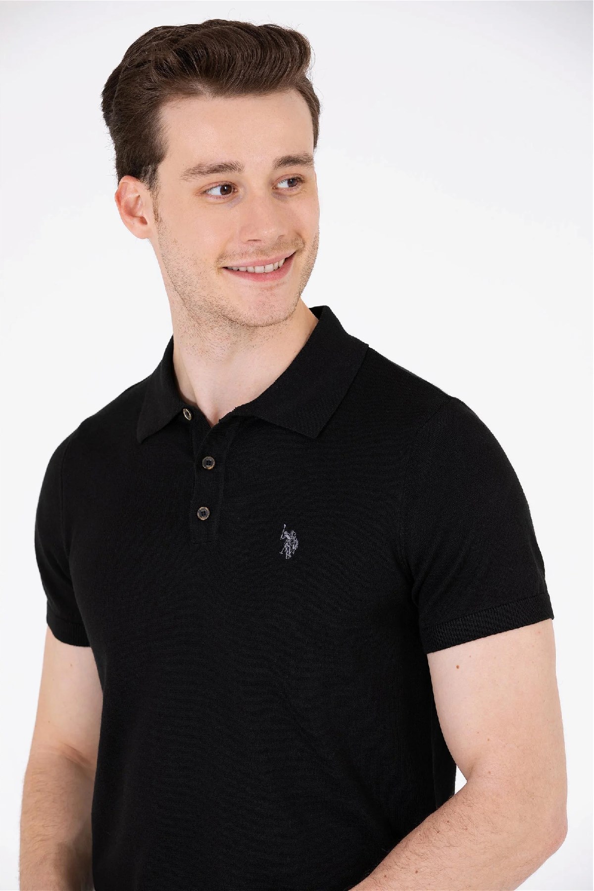 U.S. Polo Assn. Erkek Triko Kazak 50264628-VR046 Siyah