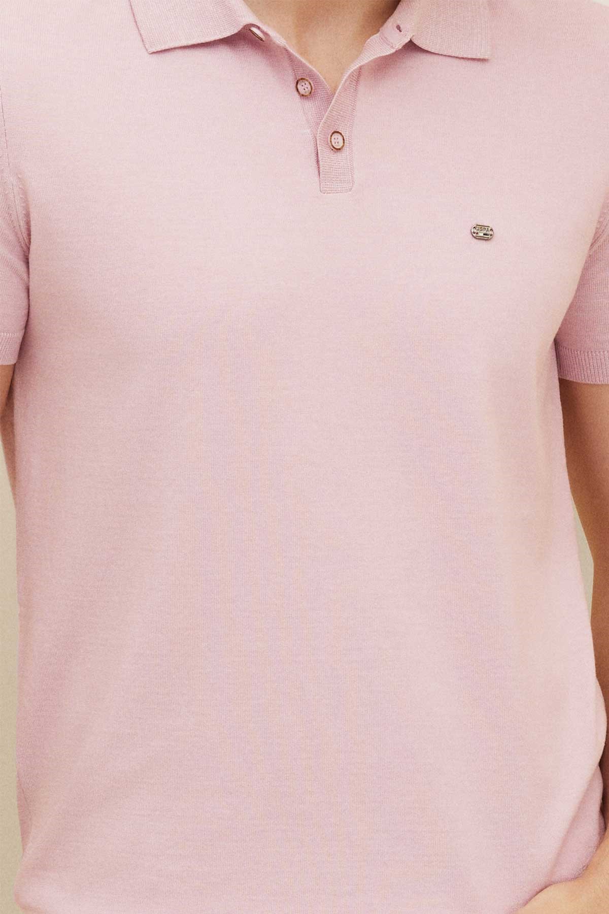 U.S. Polo Assn. Erkek Triko Kazak 50264628-VR211 Pembe