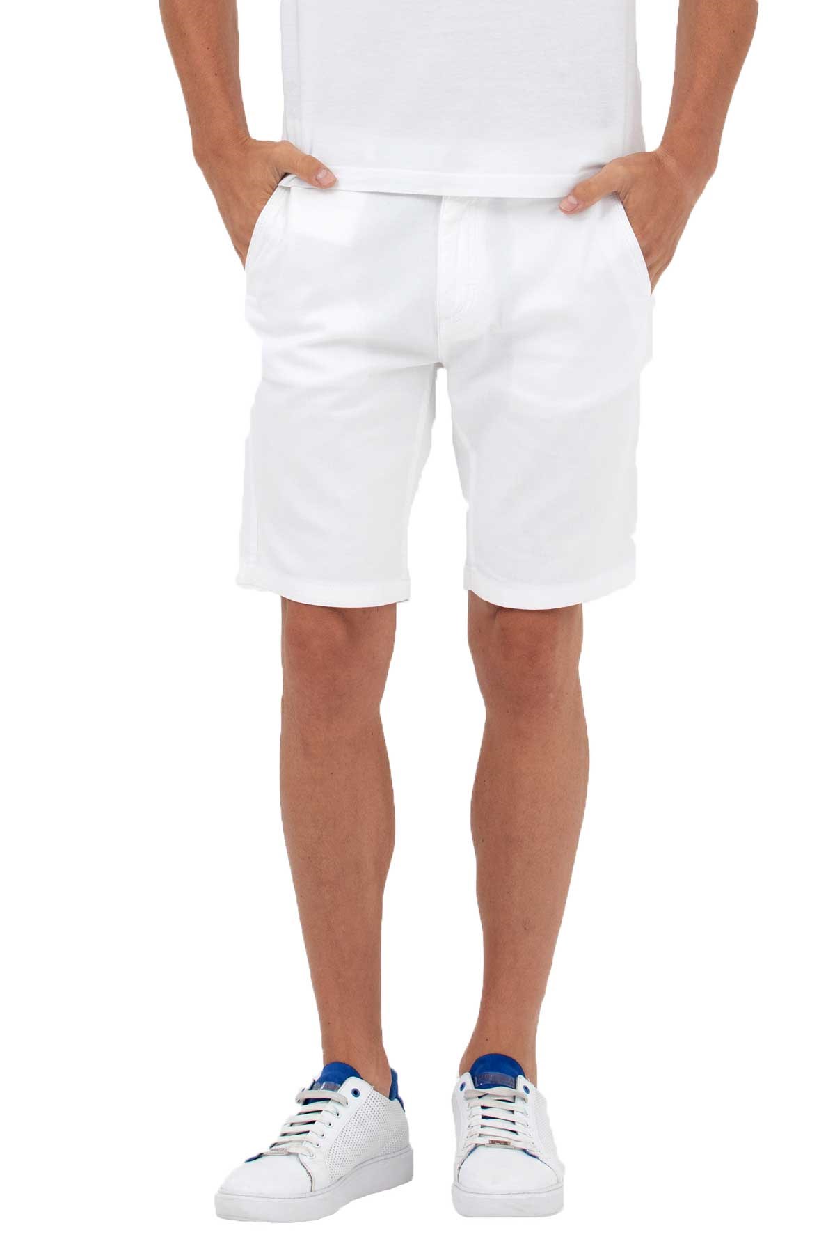 U.S. Polo Assn. Erkek Bermuda Capri 50266070-VR013 Beyaz