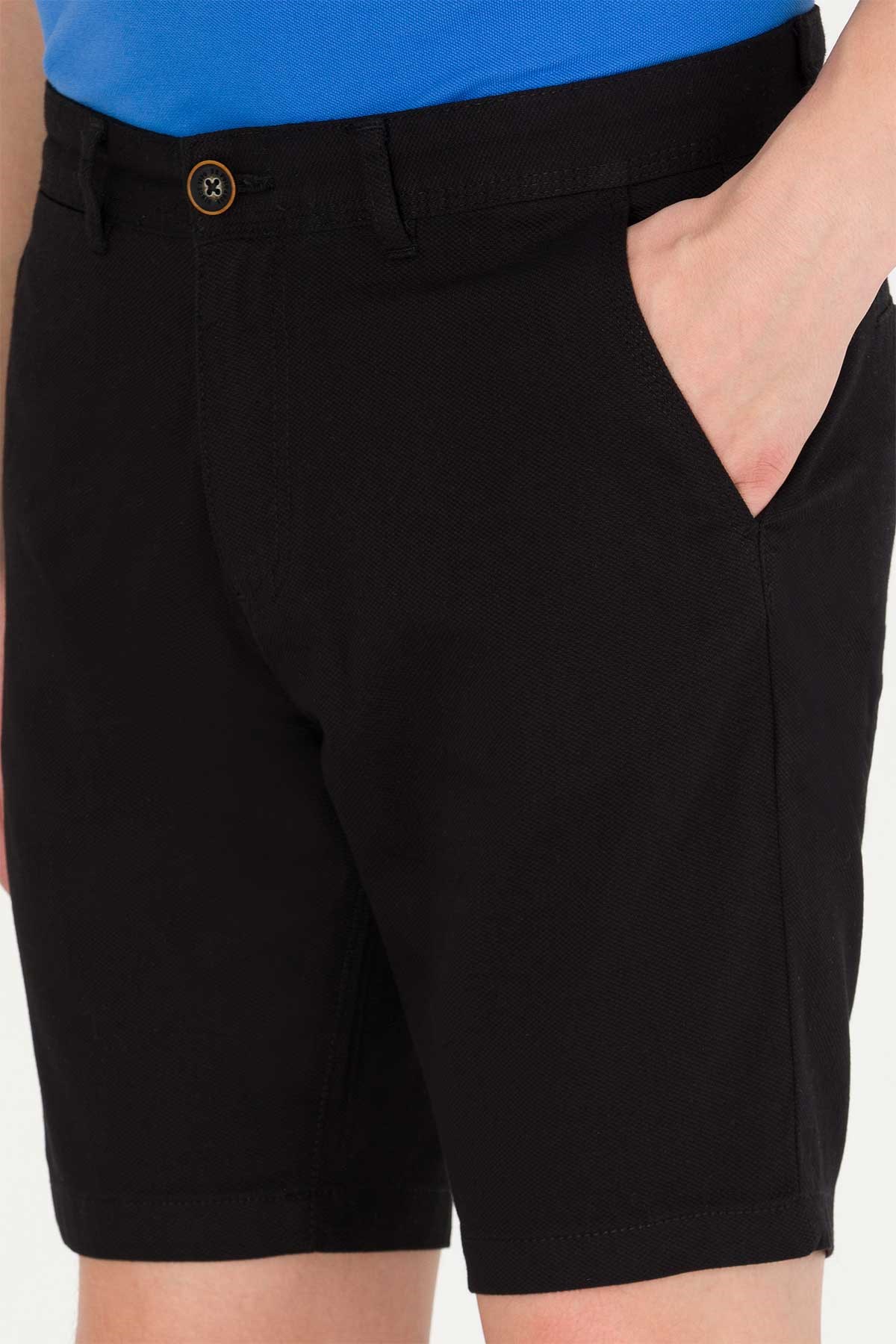 U.S. Polo Assn. Erkek Bermuda Capri 50266070-VR046 Siyah
