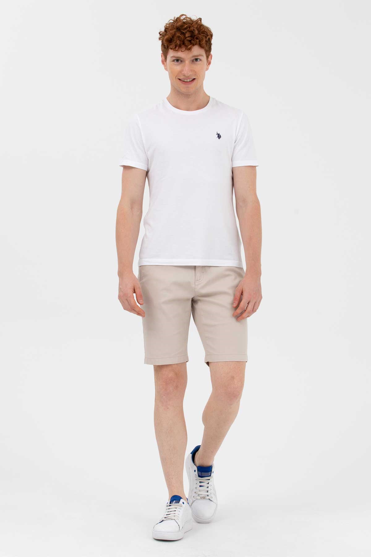 U.S. Polo Assn. Erkek Bermuda Capri 50266070-VR049 Bej