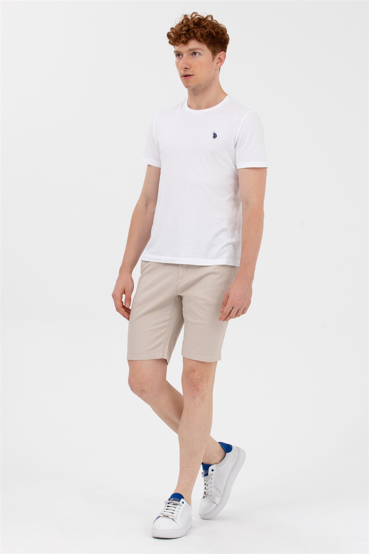 U.S. Polo Assn. Erkek Bermuda Capri 50266070-VR049 Bej