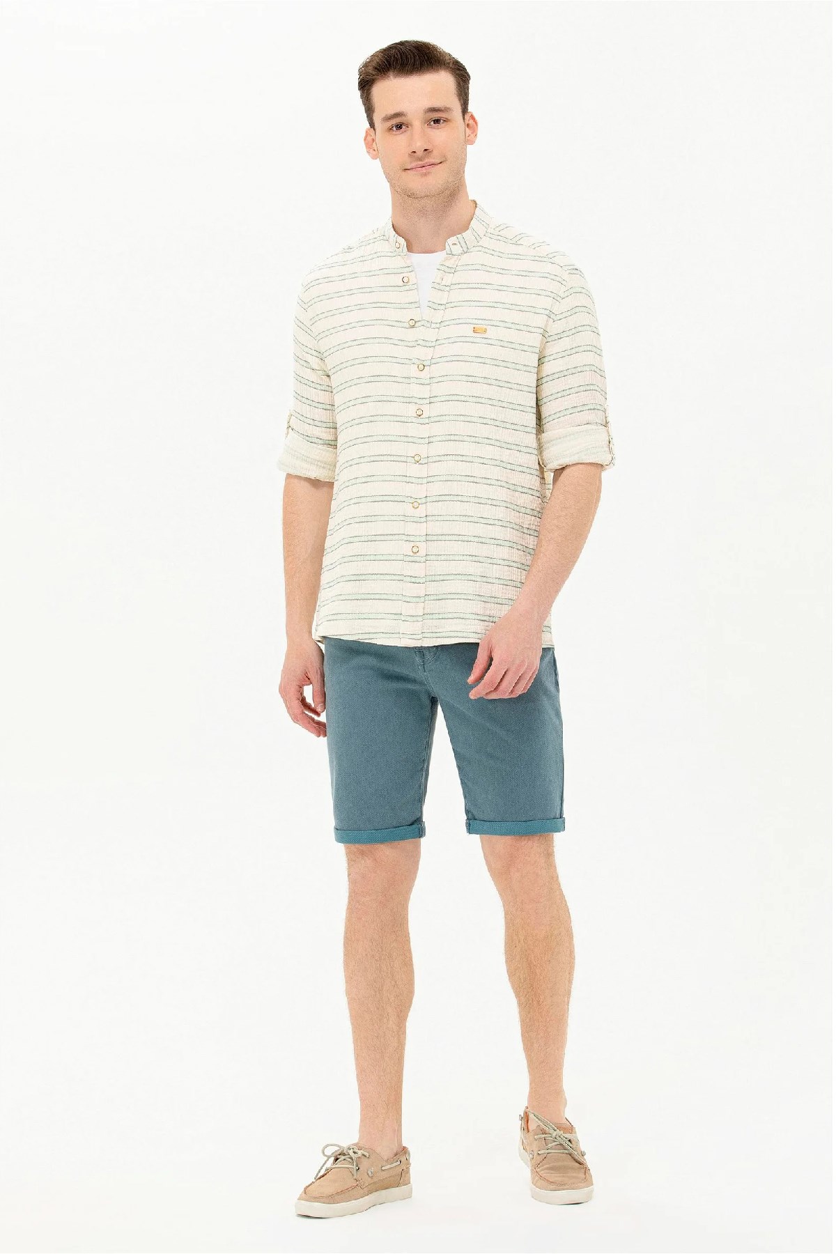 U.S. Polo Assn. Erkek Bermuda Capri 50266689-VR090 Yeşil