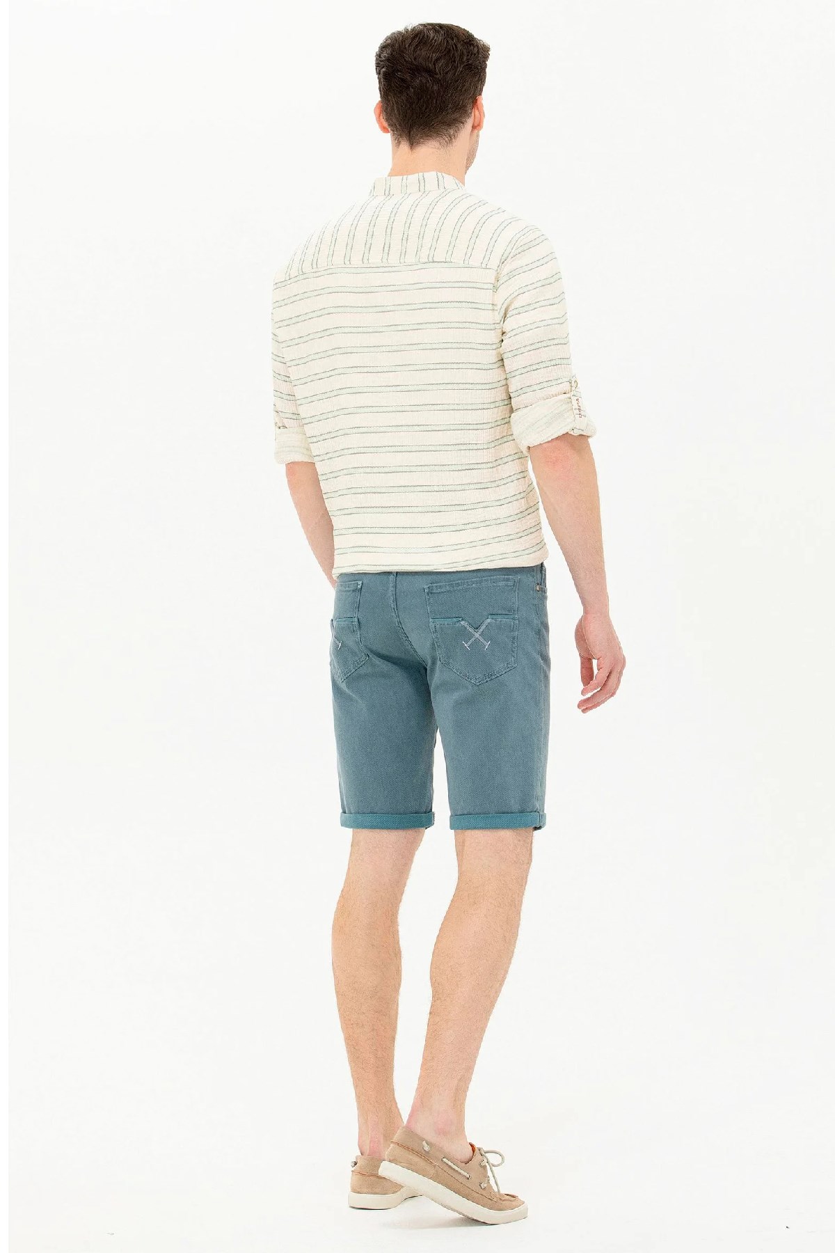 U.S. Polo Assn. Erkek Bermuda Capri 50266689-VR090 Yeşil