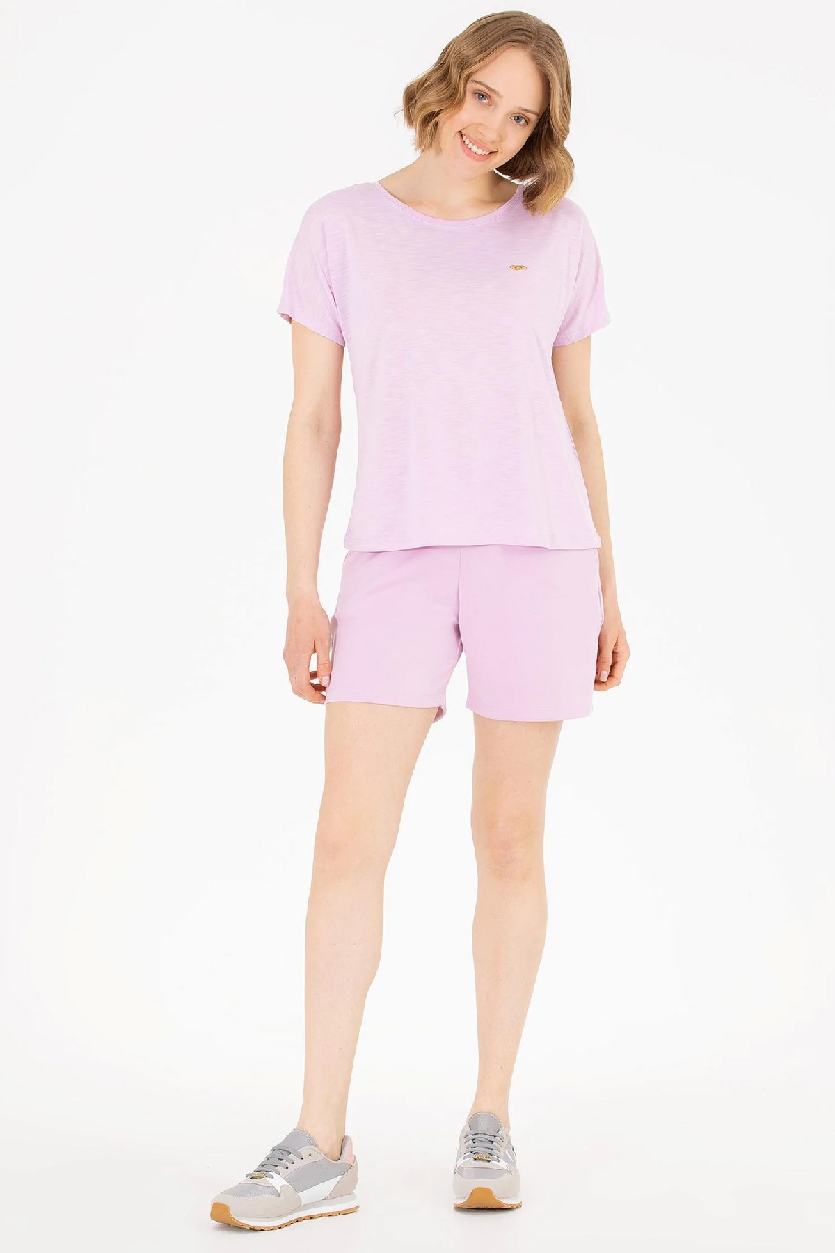 U.S. Polo Assn. Kadın Bermuda Capri 50267839-VR211 Pembe