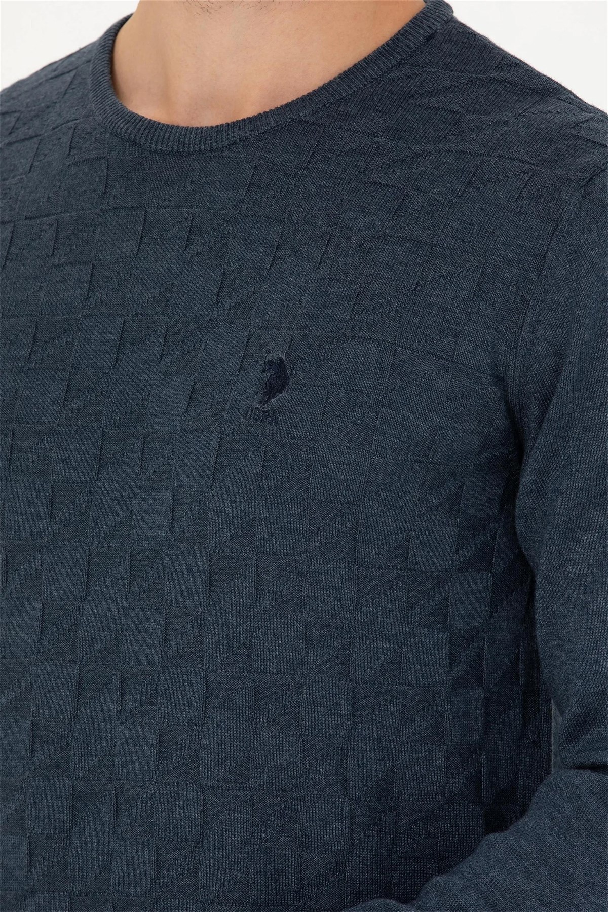 U.S. Polo Assn. Erkek Triko Kazak 50269001-VR033 Lacivert