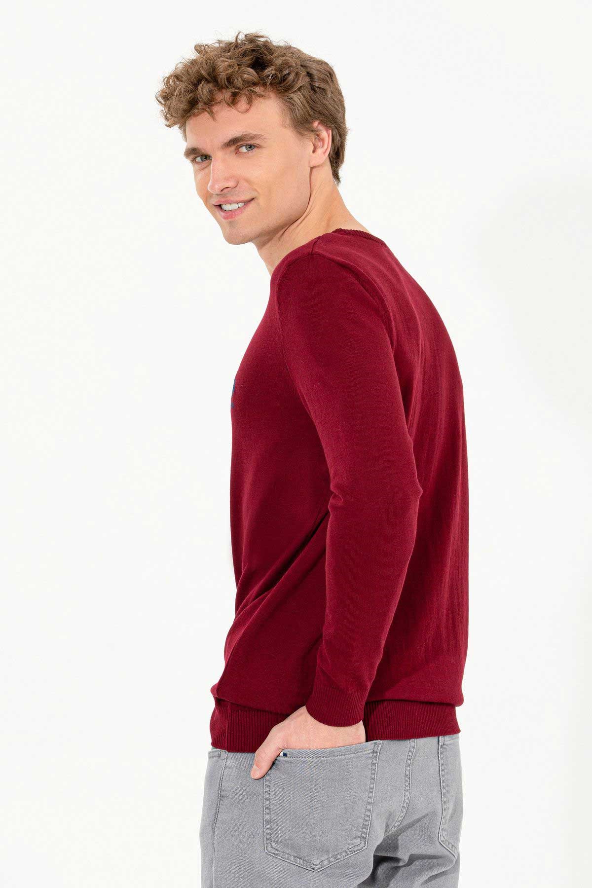U.S. Polo Assn. Erkek Kazak 50269005-VR014 Bordo