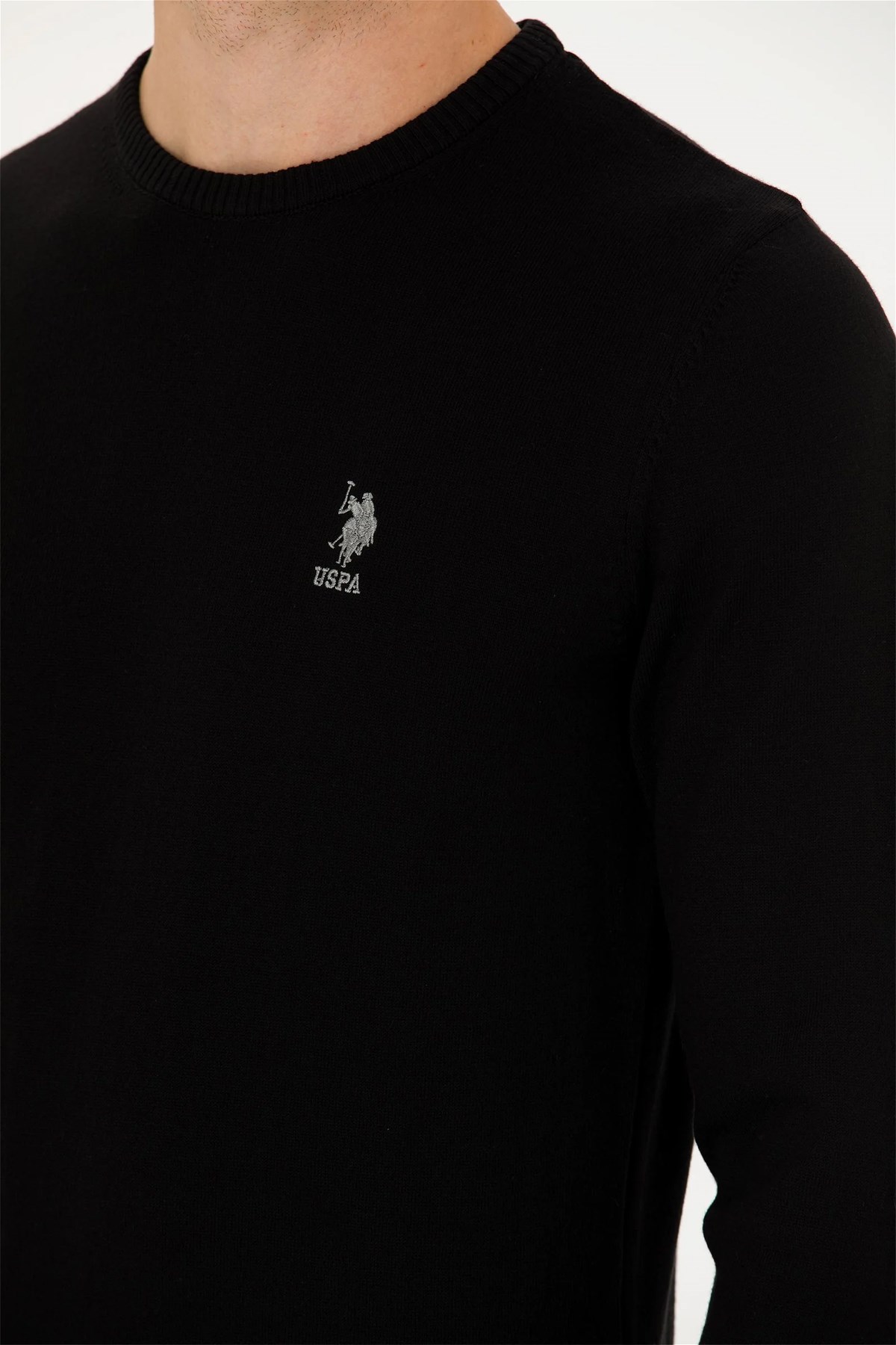 U.S. Polo Assn. Erkek Kazak 50269005-VR046 Siyah