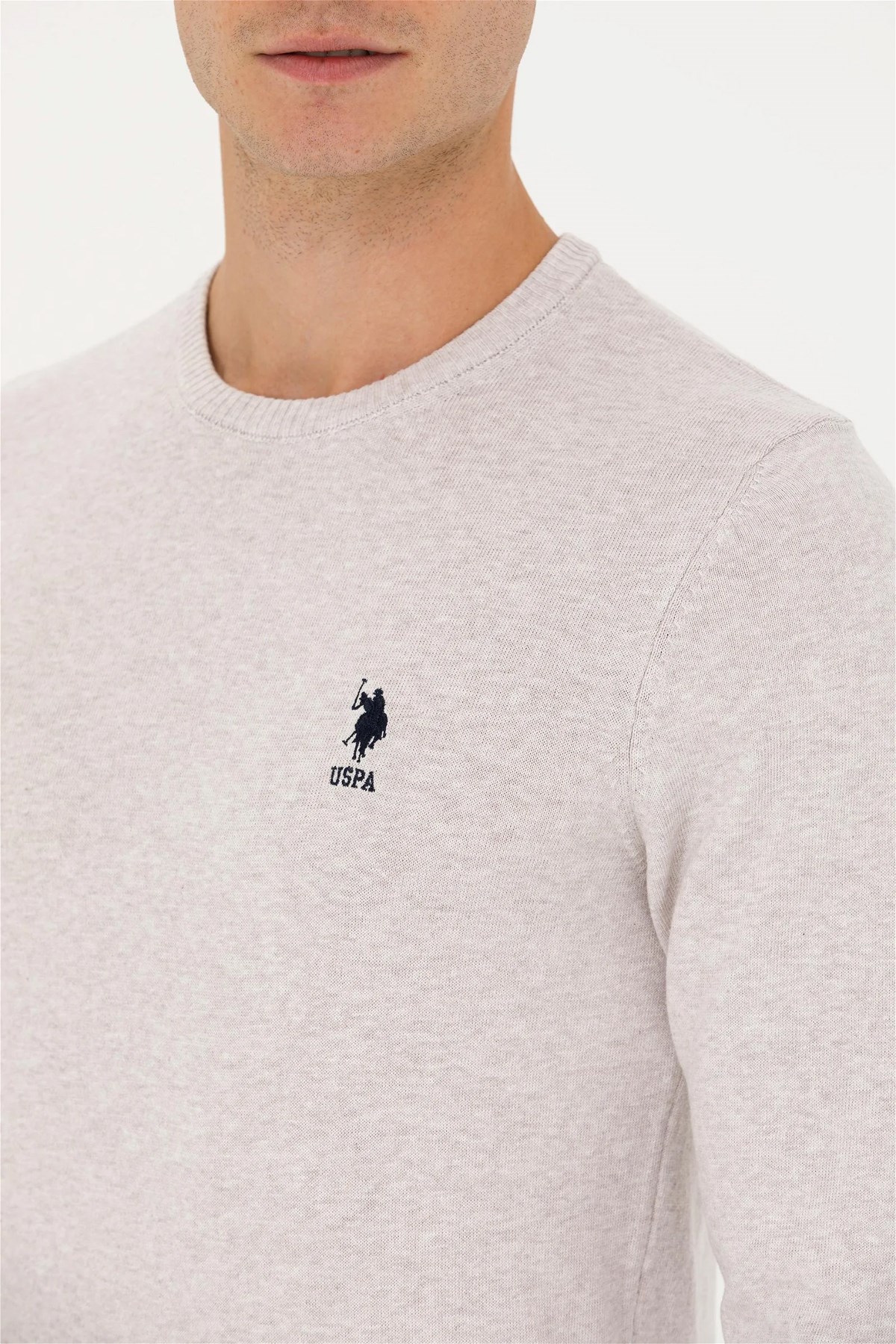 U.S. Polo Assn. Erkek Kazak 50269005-VR225 Ekru