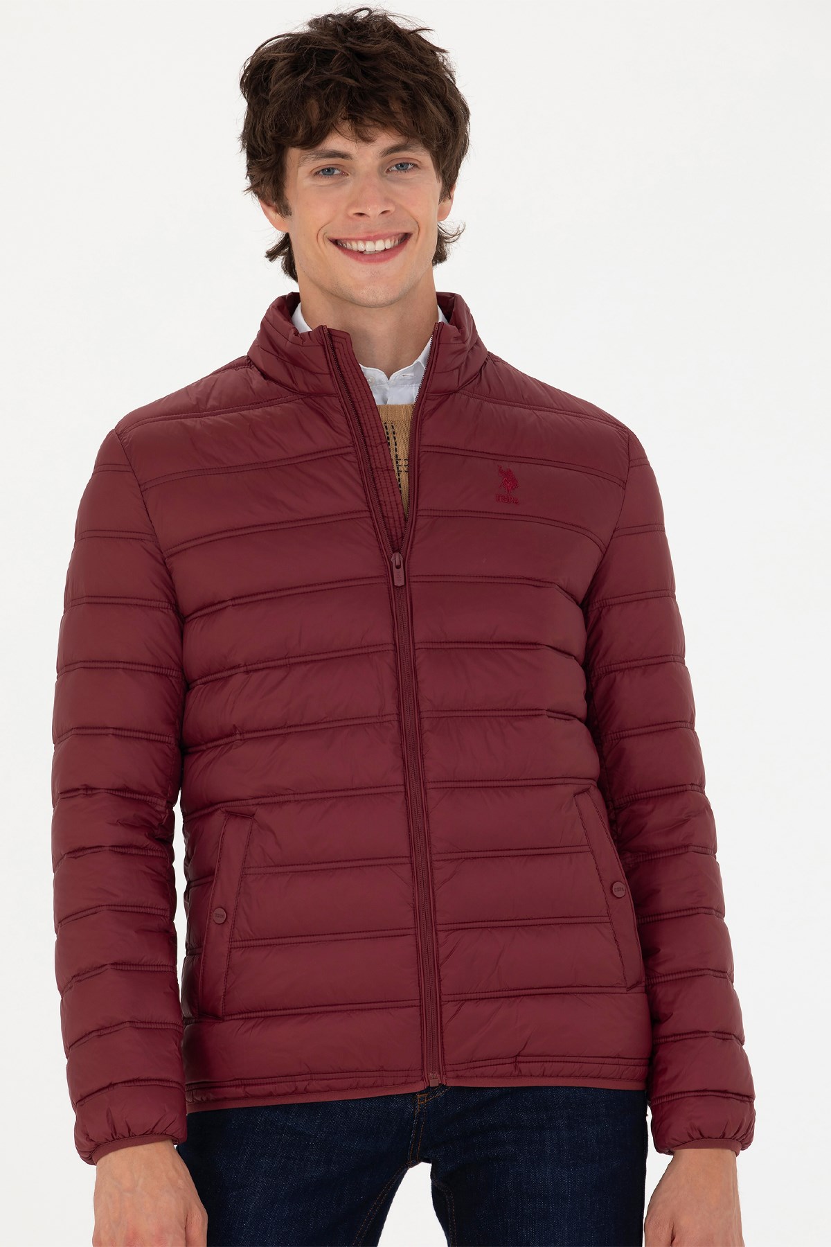 U.S. Polo Assn. Erkek Mont 50269095-VR014 Bordo
