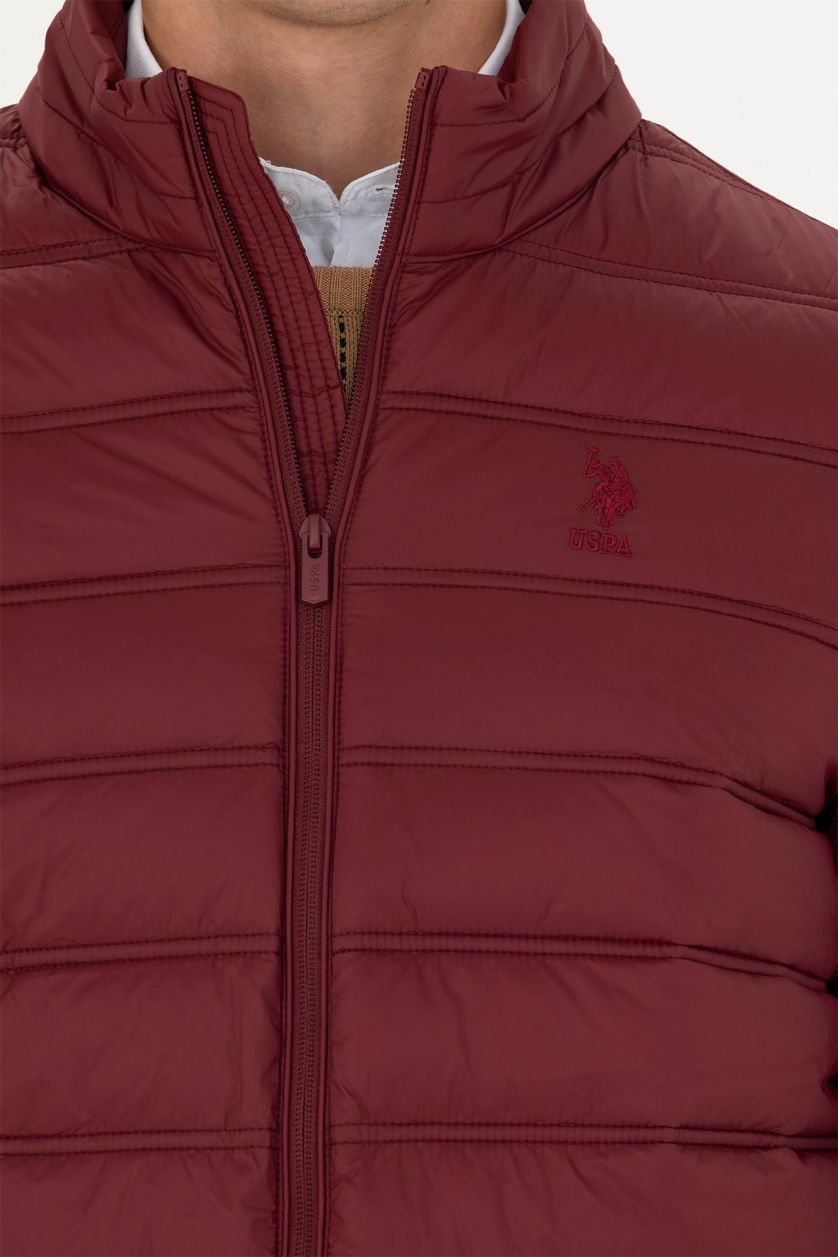 U.S. Polo Assn. Erkek Mont 50269095-VR014 Bordo