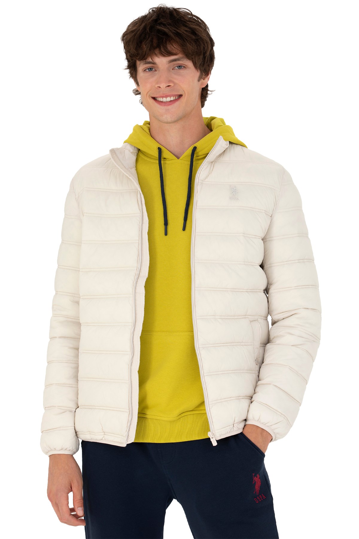 U.S. Polo Assn. Erkek Mont 50269095-VR049 Ekru