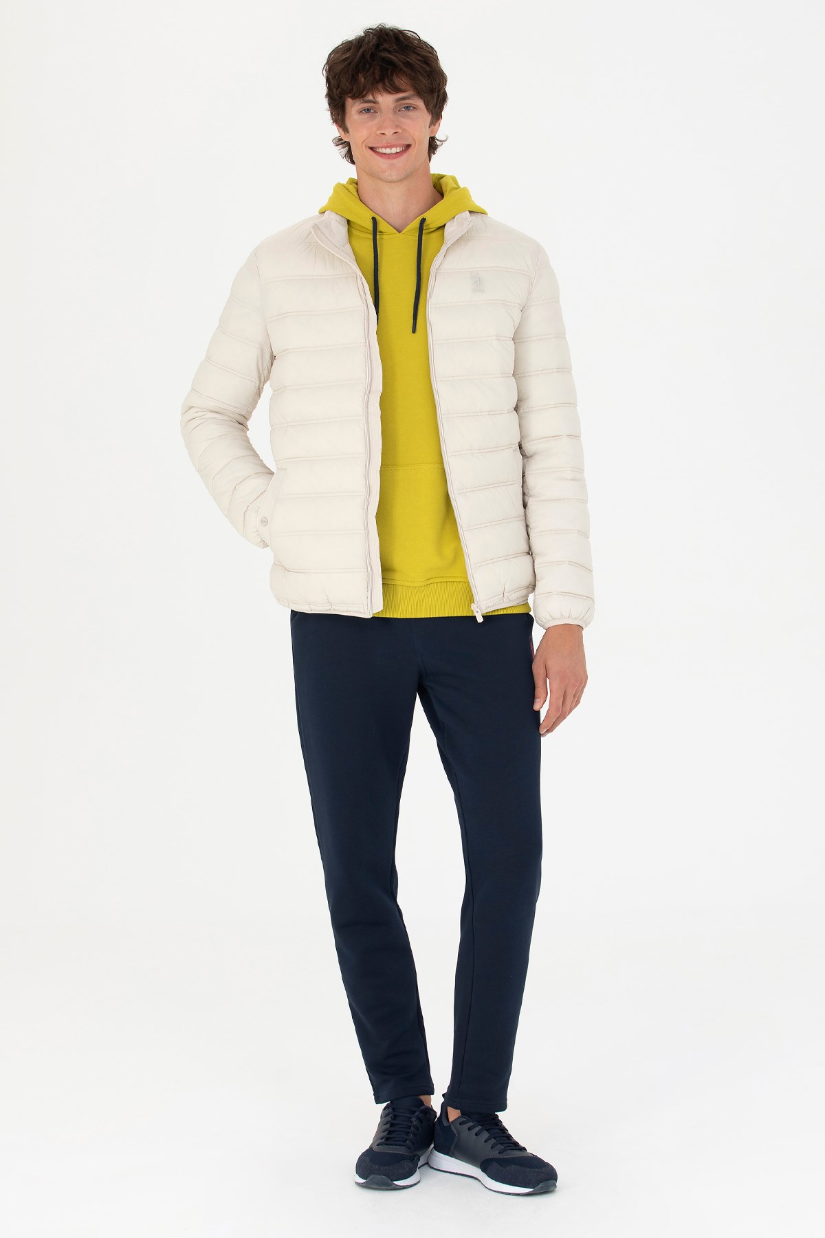 U.S. Polo Assn. Erkek Mont 50269095-VR049 Ekru