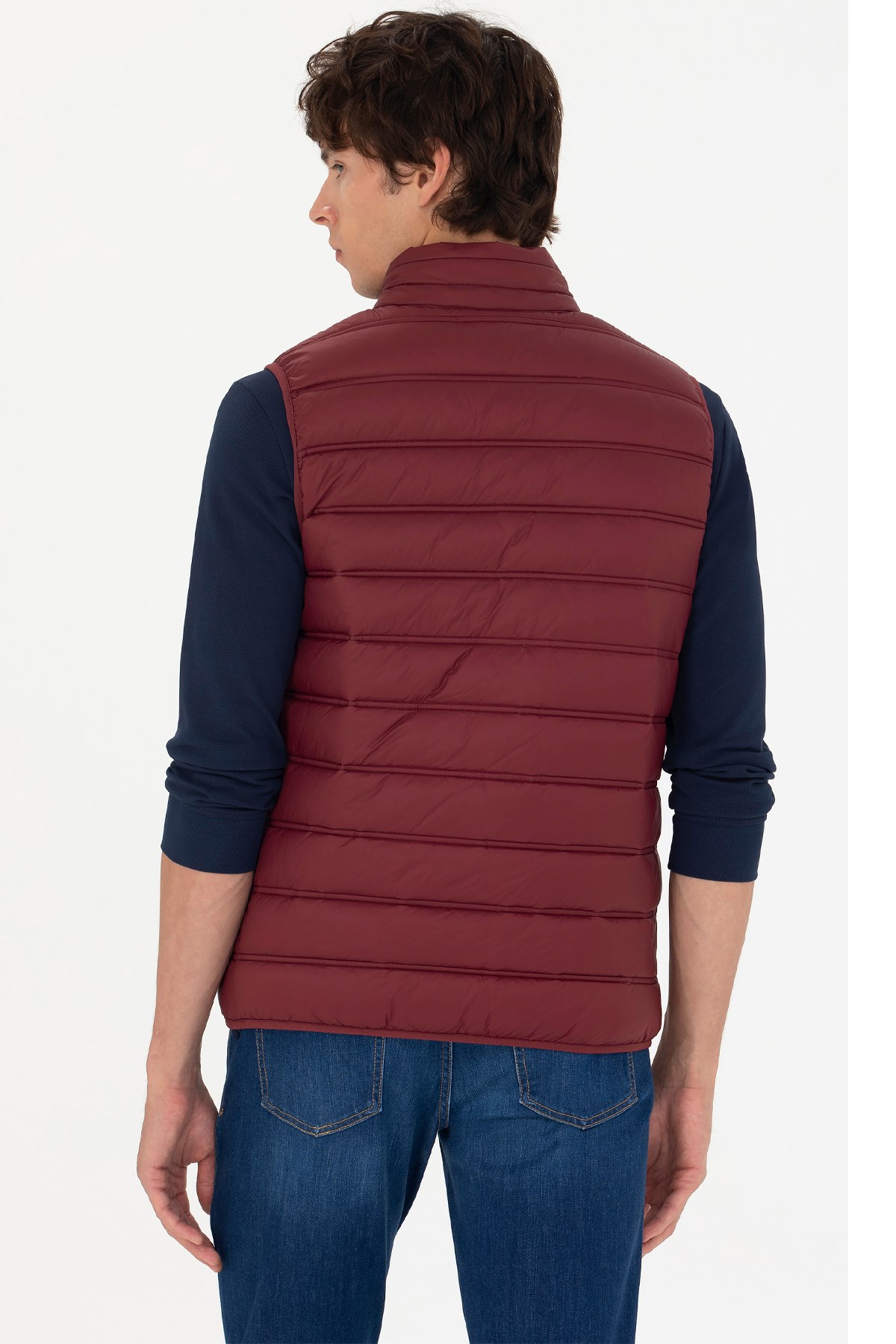 U.S. Polo Assn. Erkek Yelek 50269098-VR014 Bordo