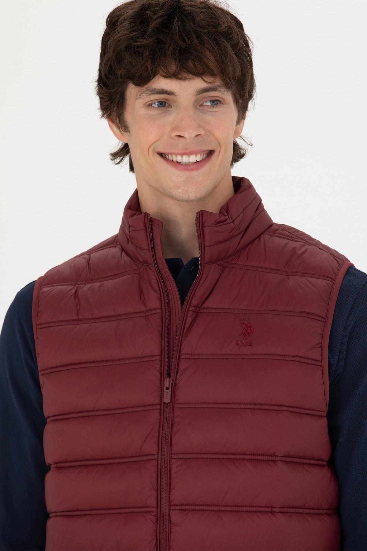U.S. Polo Assn. Erkek Yelek 50269098-VR014 Bordo