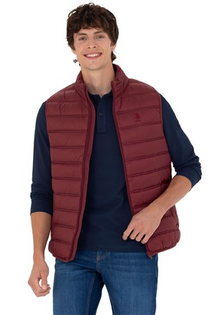 U.S. Polo Assn. Erkek Yelek 50269098-VR014 Bordo