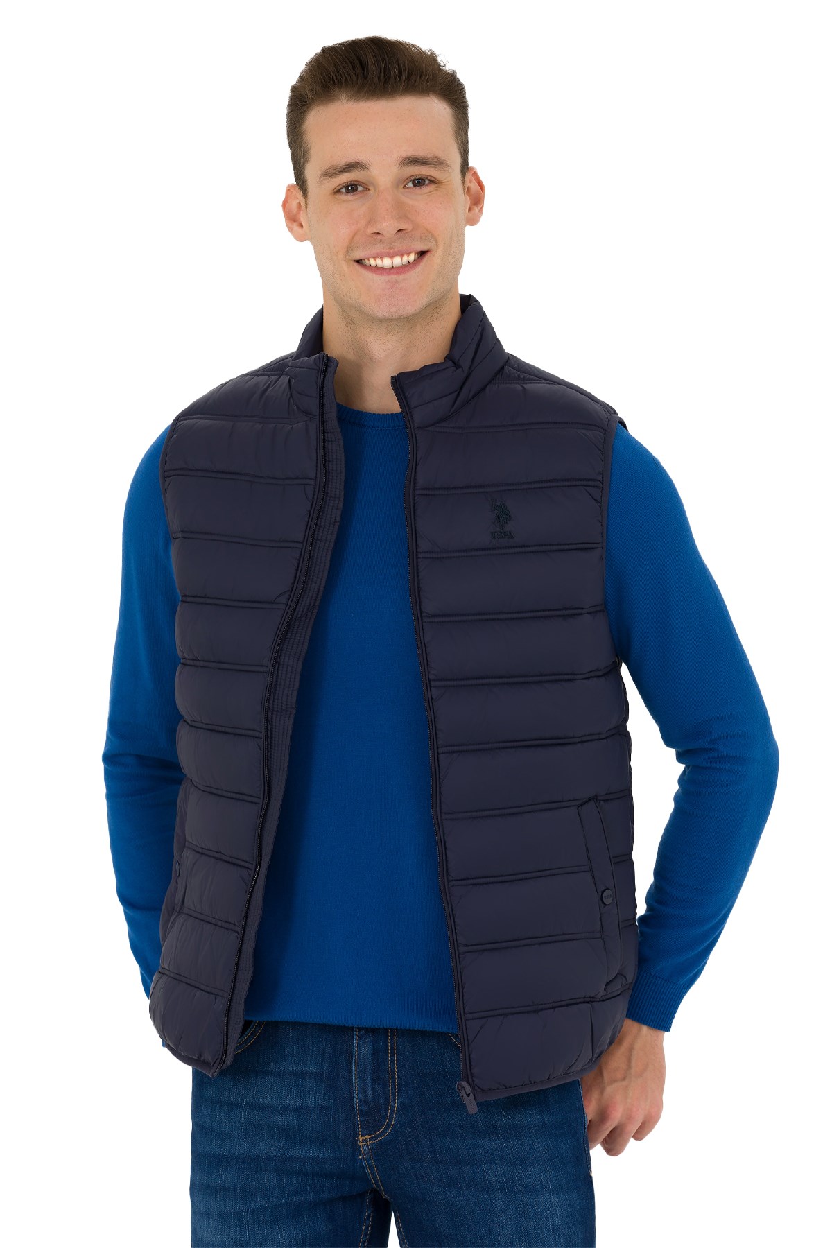 U.S. Polo Assn. Erkek Yelek 50269098-VR033 Lacivert