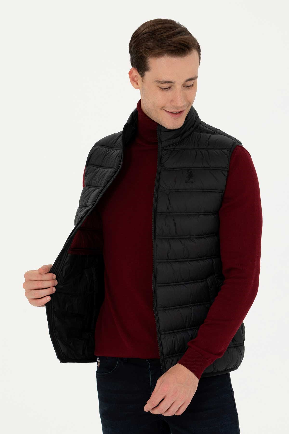 U.S. Polo Assn. Erkek Yelek 50269098-VR046 Siyah