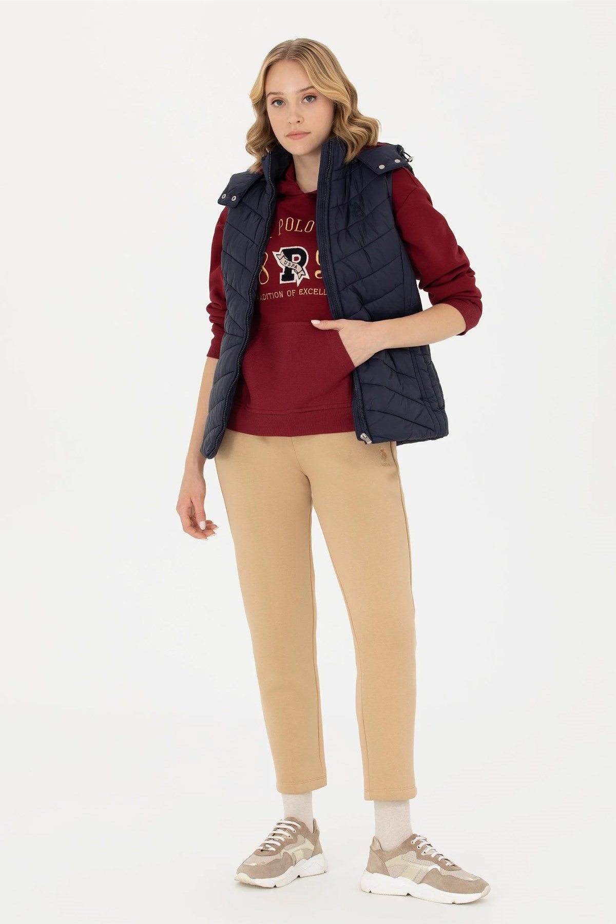 U.S. Polo Assn. Kadın Yelek 50269101-VR033 Lacivert