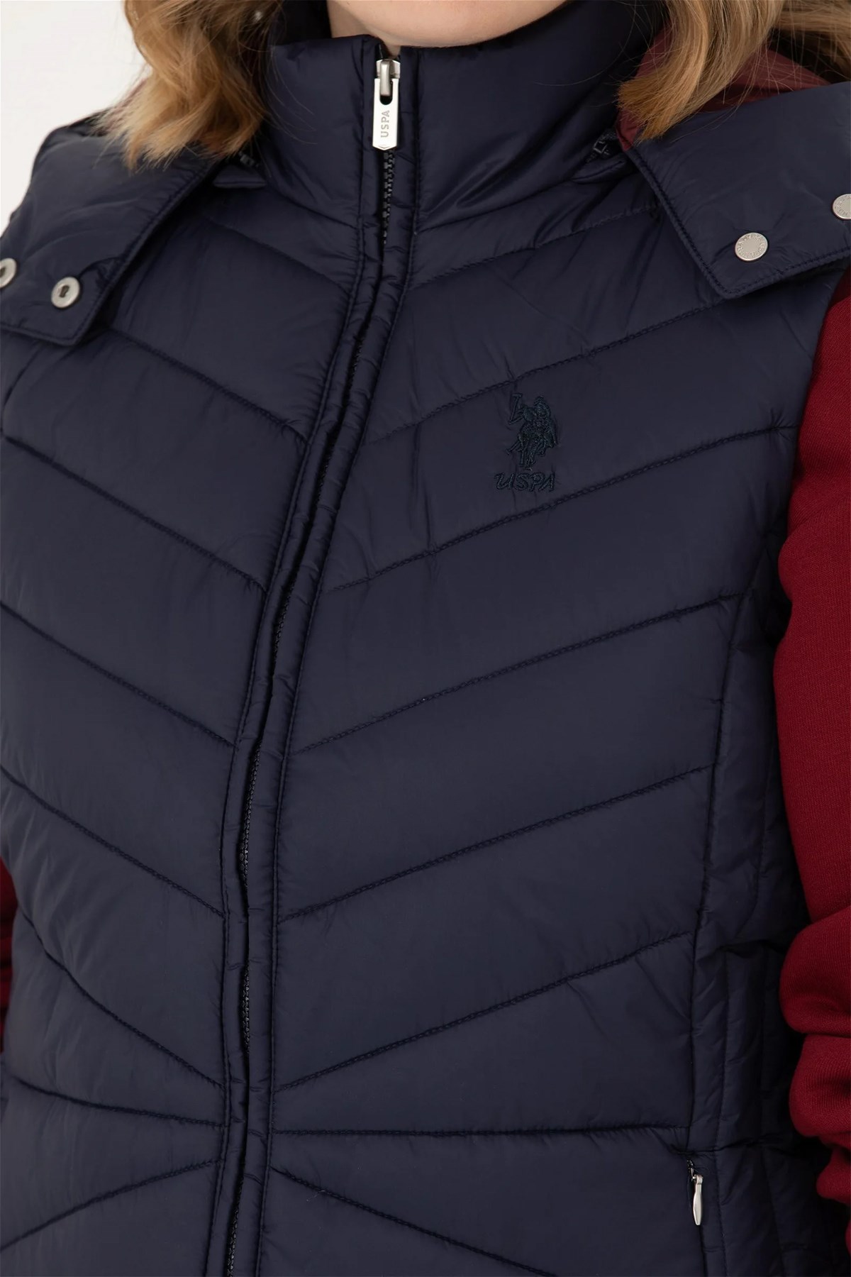 U.S. Polo Assn. Kadın Yelek 50269101-VR033 Lacivert